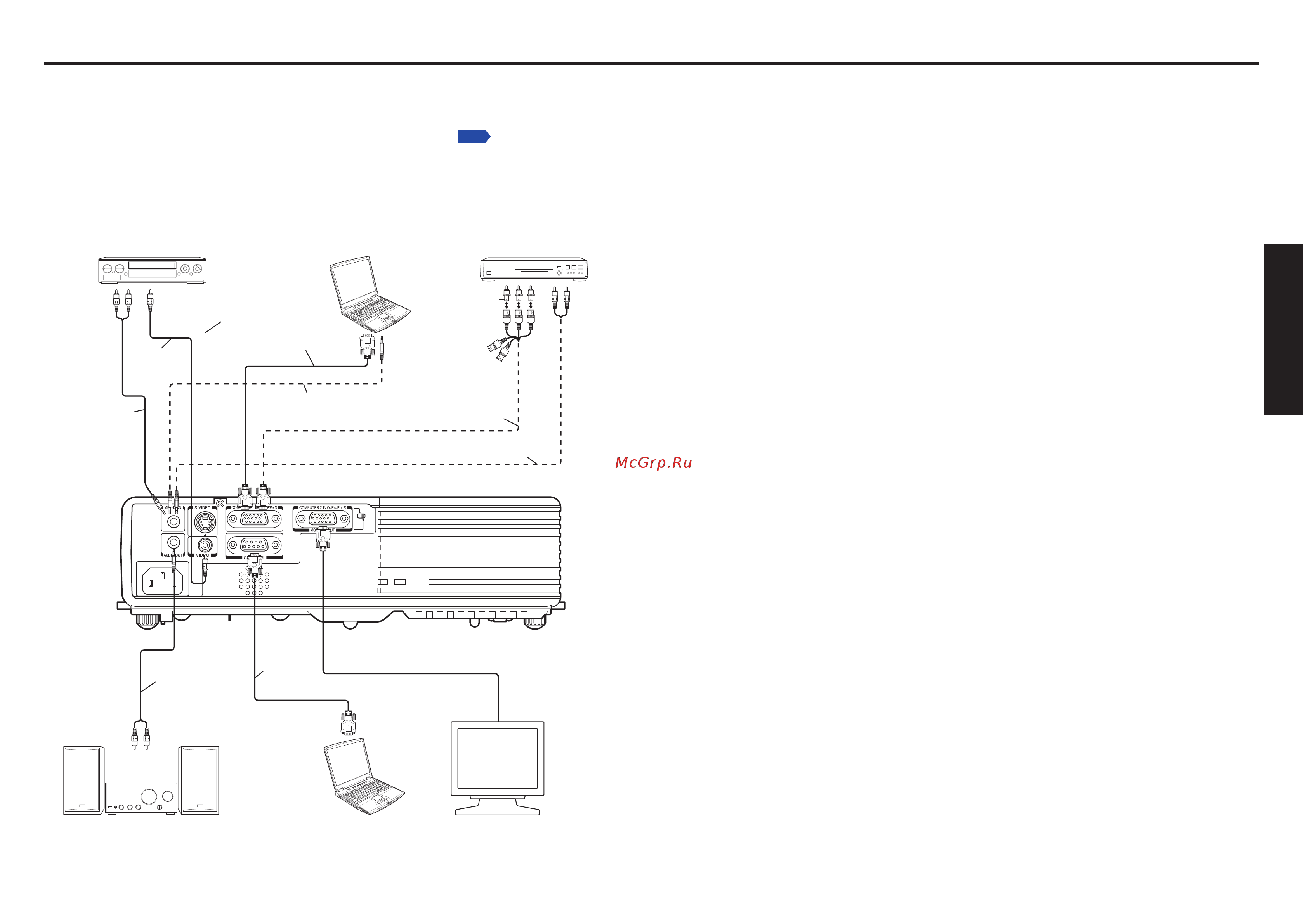 Toshiba TLP-X100 [12/29] Подключение