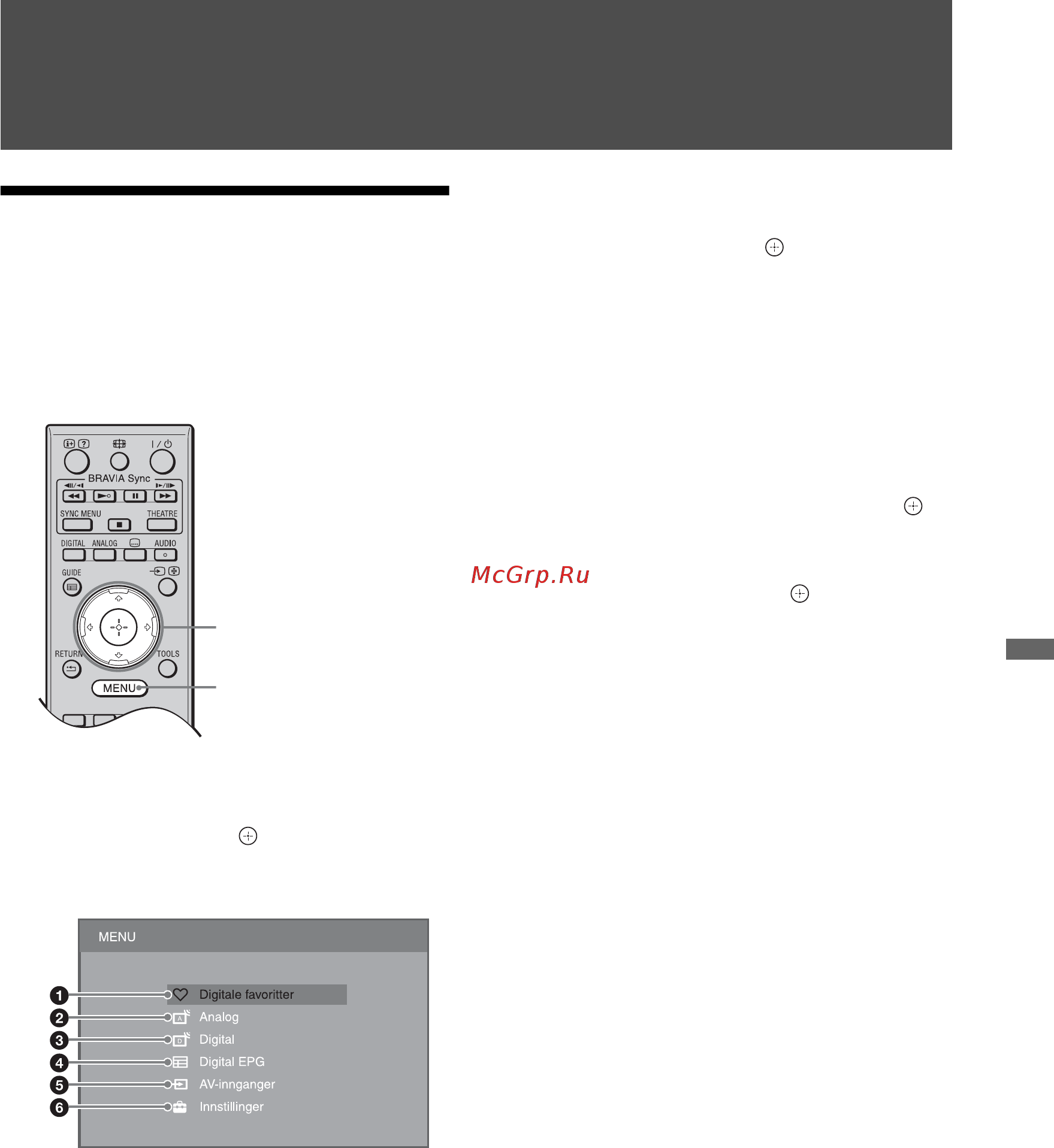 Sony KDL-52 V4210 [101/280] Bruke menyfunksjonene