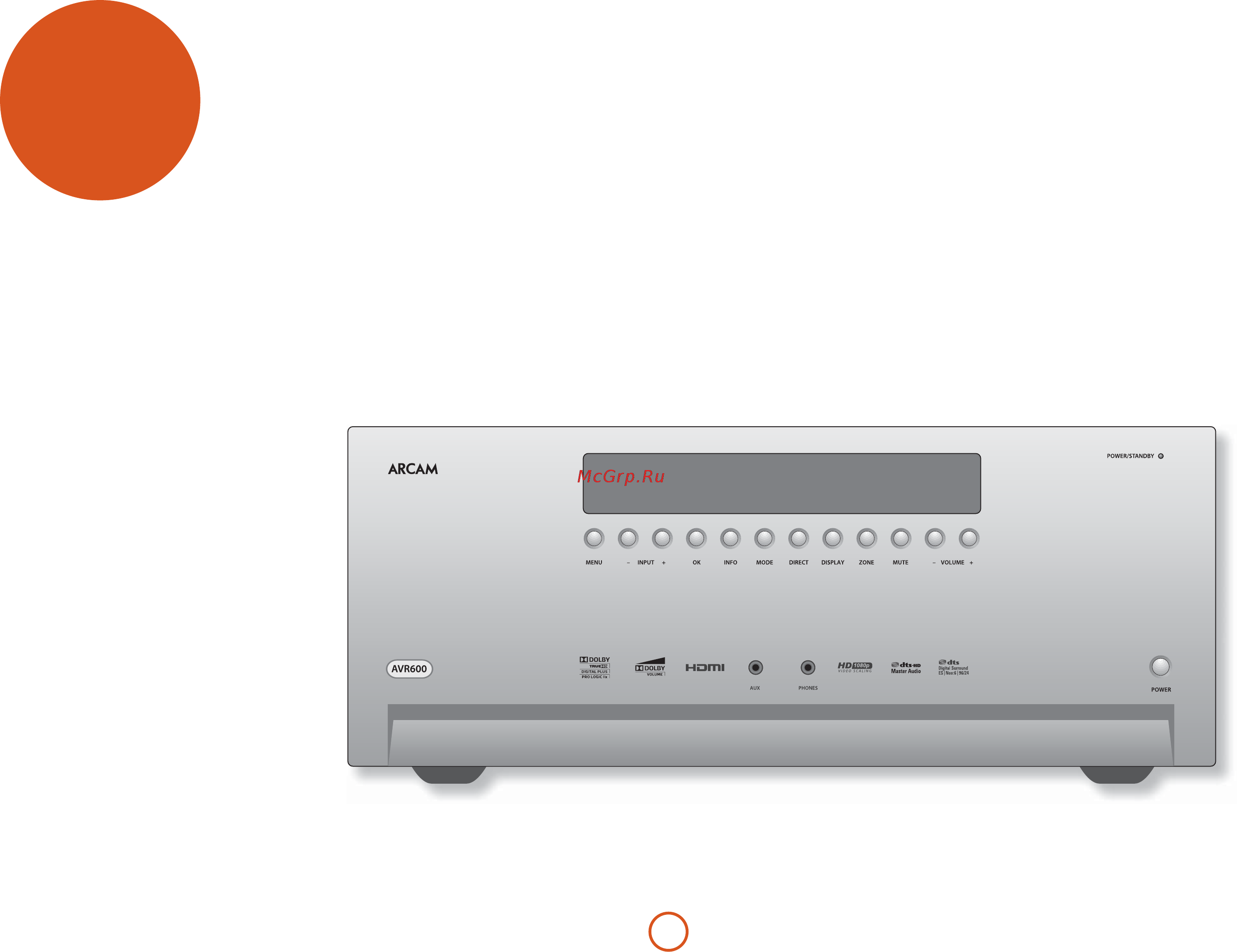 Arcam FMJ AVR600 Black [4/66] Arcam avr600 manual rus 04