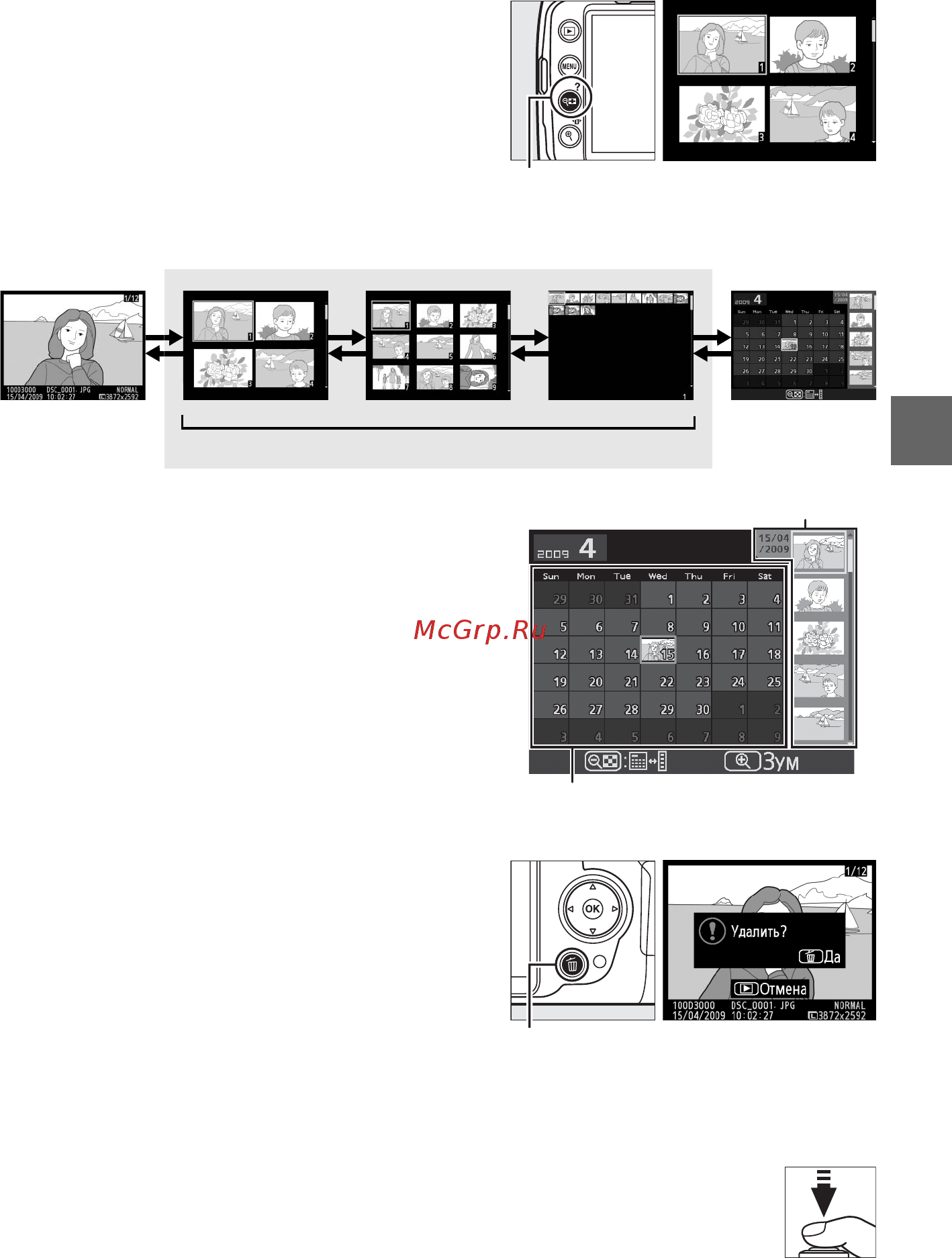 Nikon D3000 DX 18-55 VR Инструкция по эксплуатации онлайн [31/68] 230990
