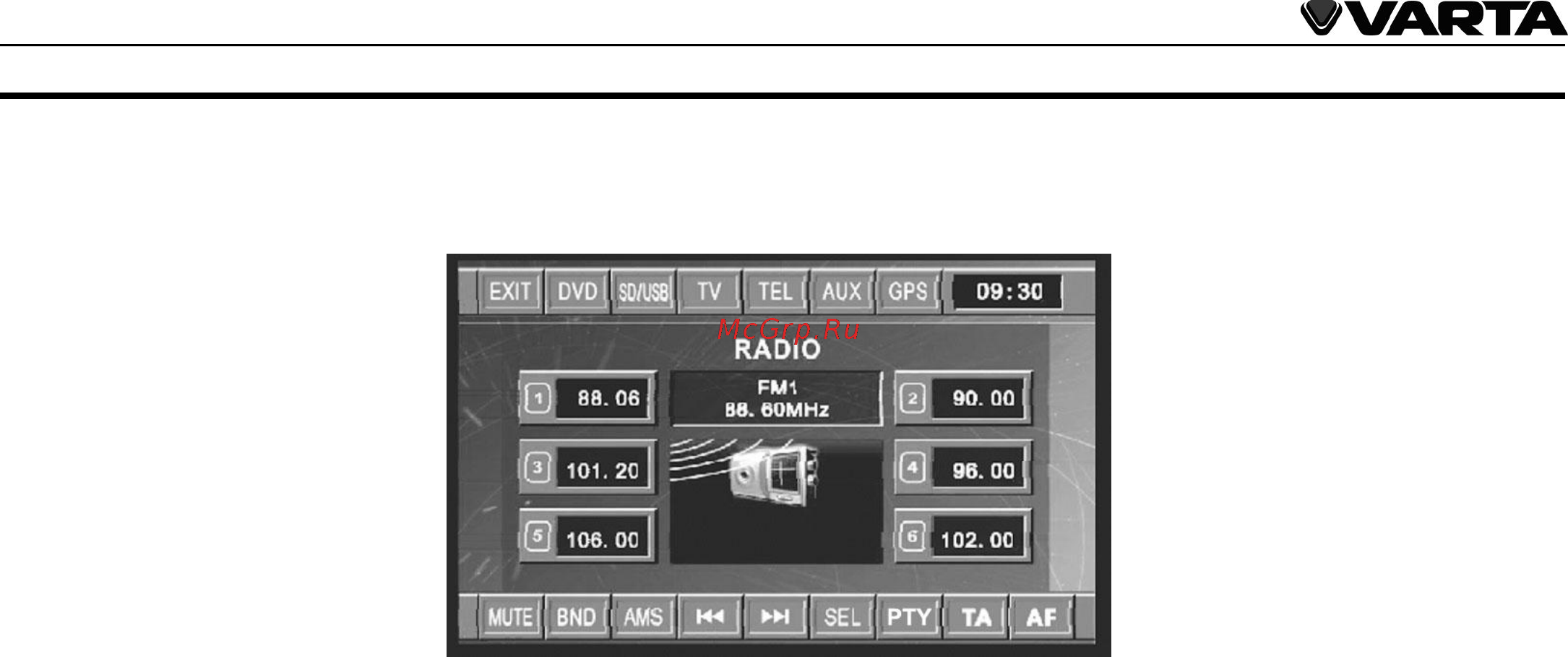 Varta V-AVD99 Black [19/47] Операции с радио