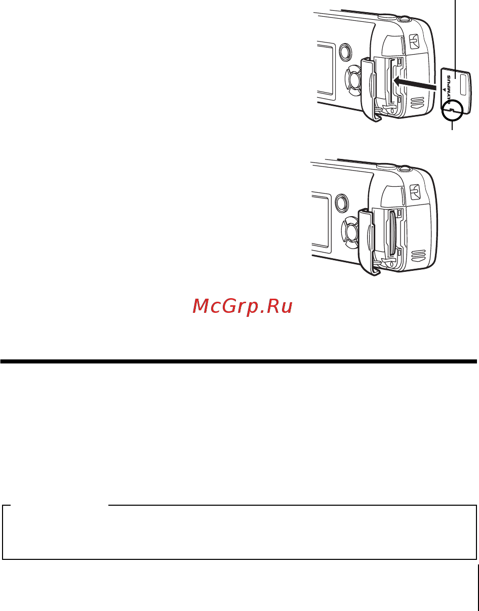 Olympus C-460 [11/52] Установка карты памяти
