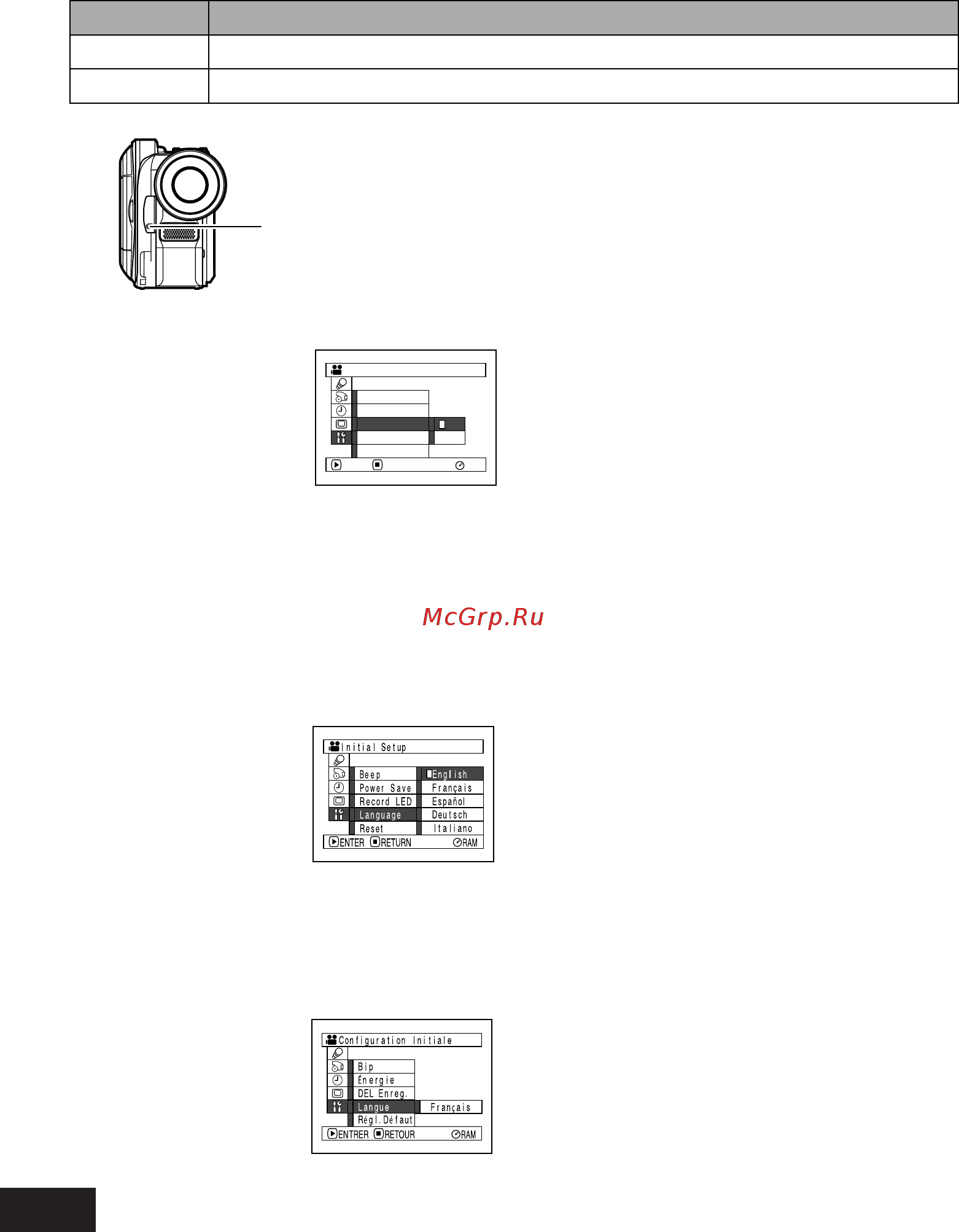 Panasonic VDR-M50 GC-S [88/167] Включение и выключение индикатора записи индикатор записи