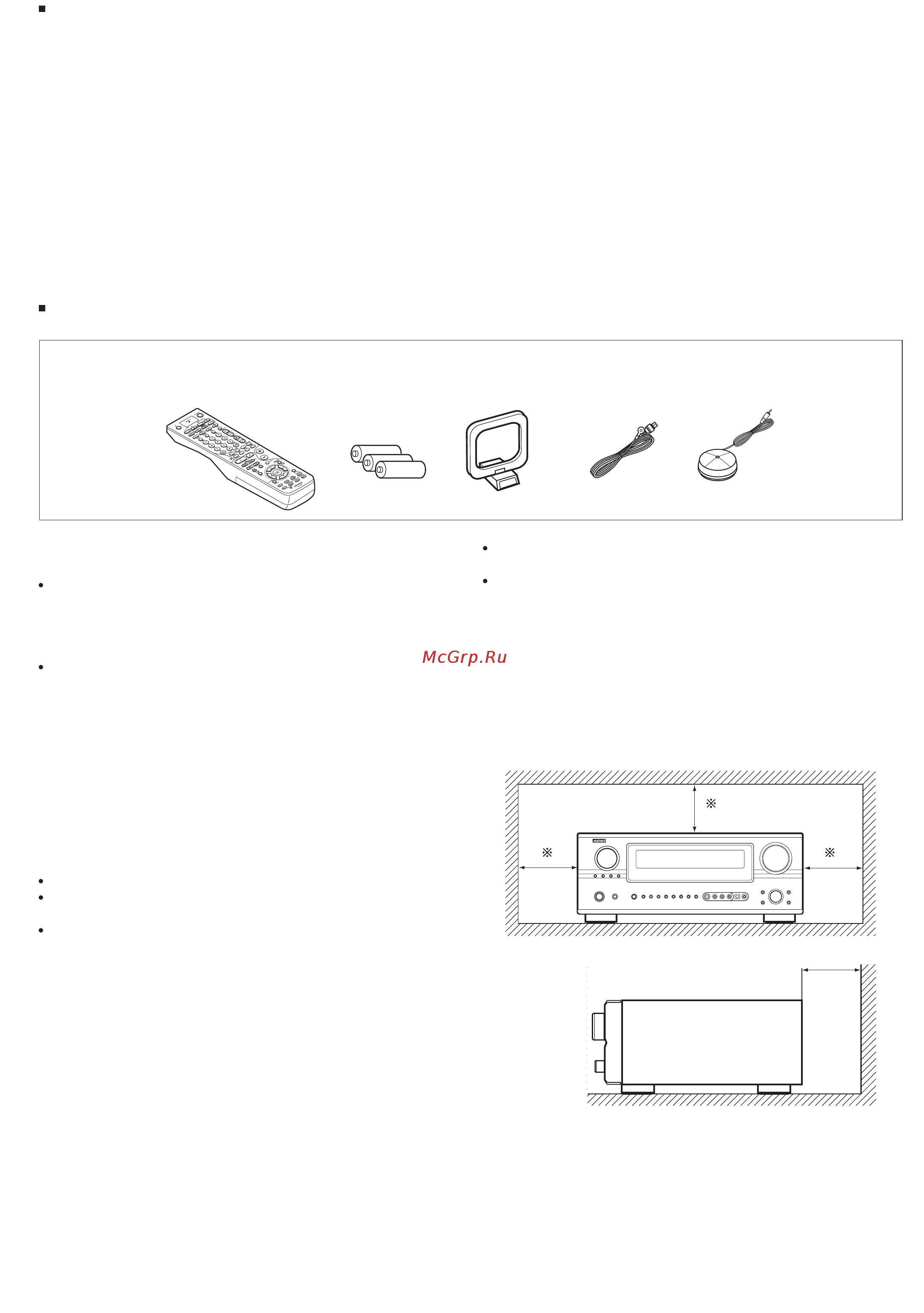 Denon AVR-2805 B [4/101] Дополнительные принадлежности