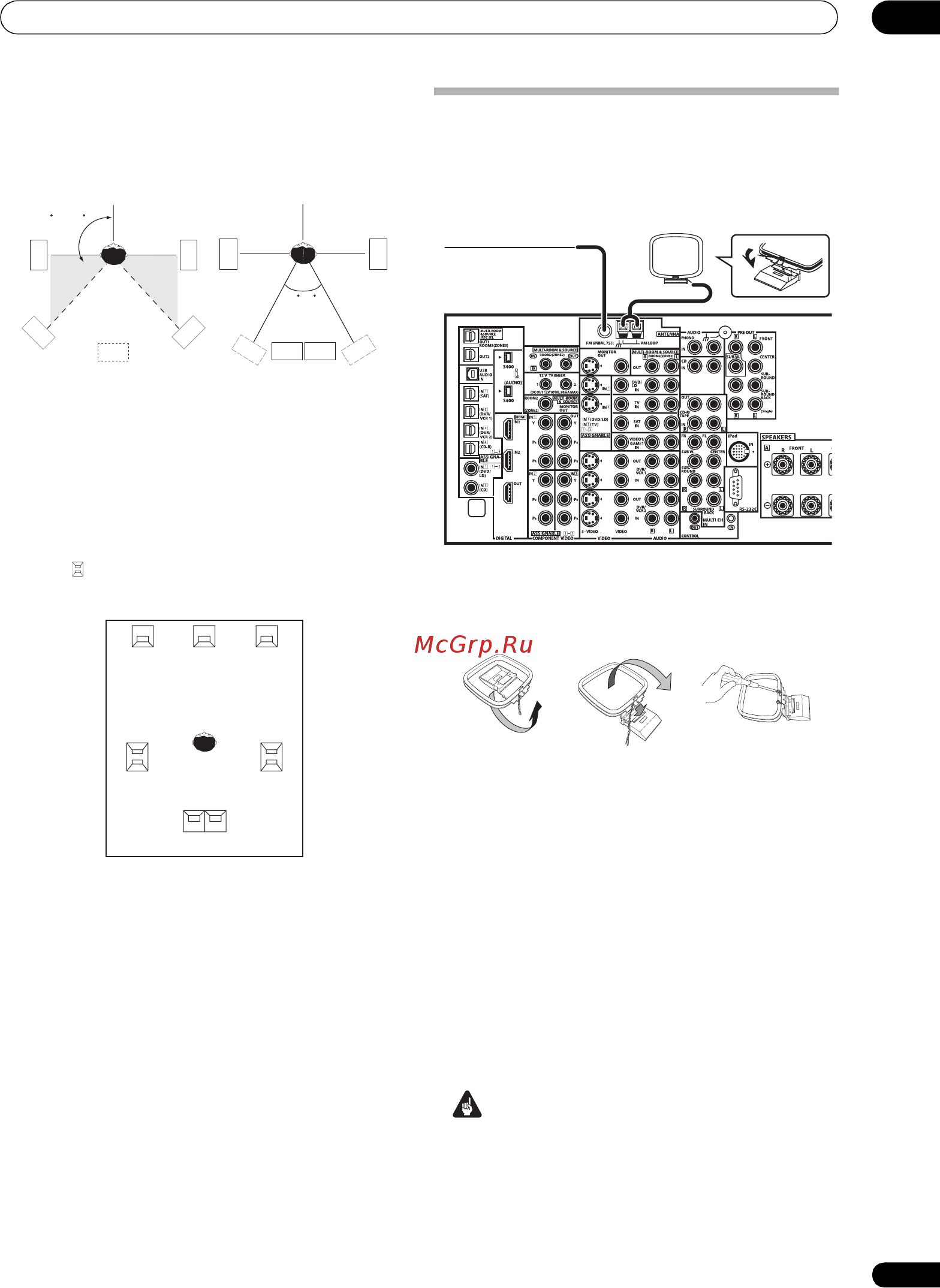 Pioneer VSX-AX4 AVI-S [19/88] Подключение оборудования