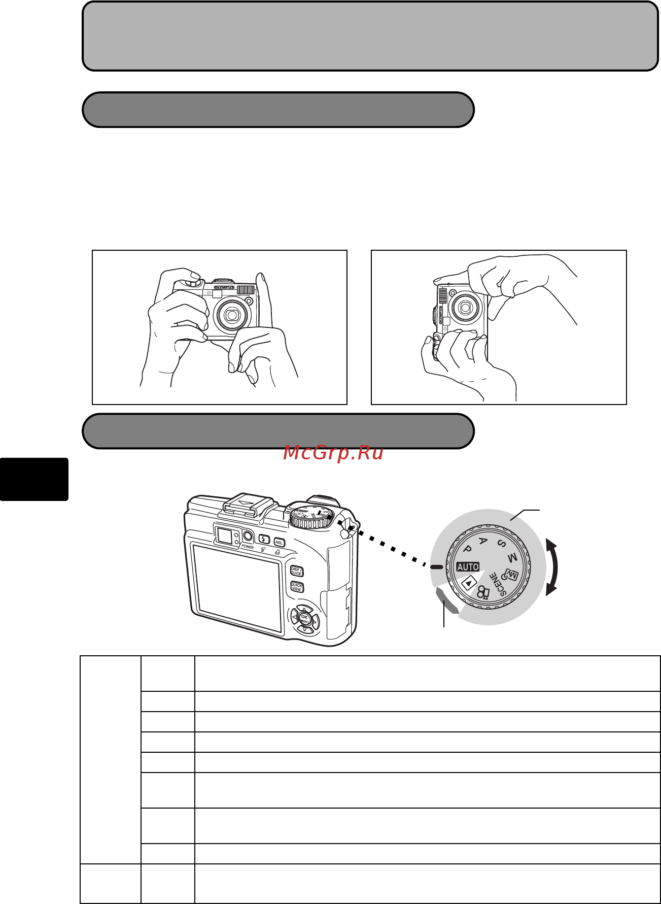 Olympus SP310 Black [10/30] Основные функции