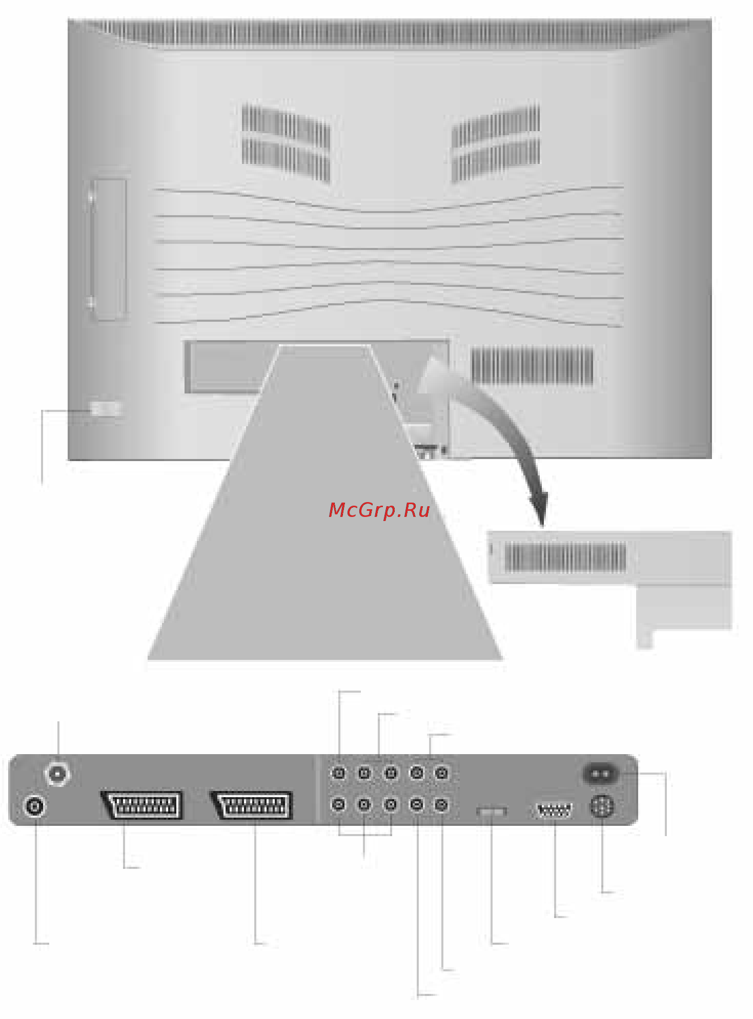 Loewe Xelos A32 DVB-T/C [10/55] Разъемы на задней панели xelos a 32 a 37