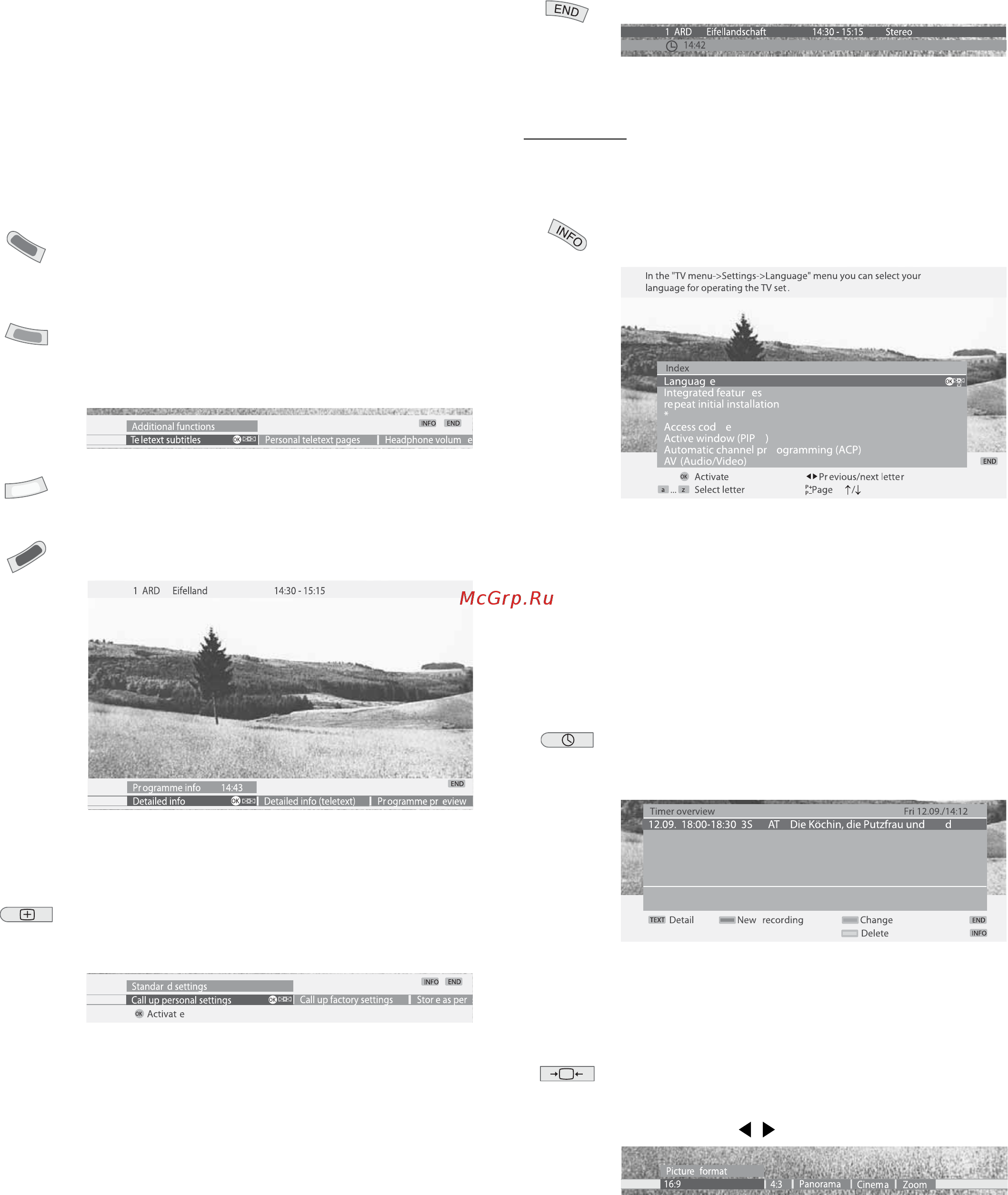 Loewe Xelos A32 DVB-T/C [21/55] Режимы работы