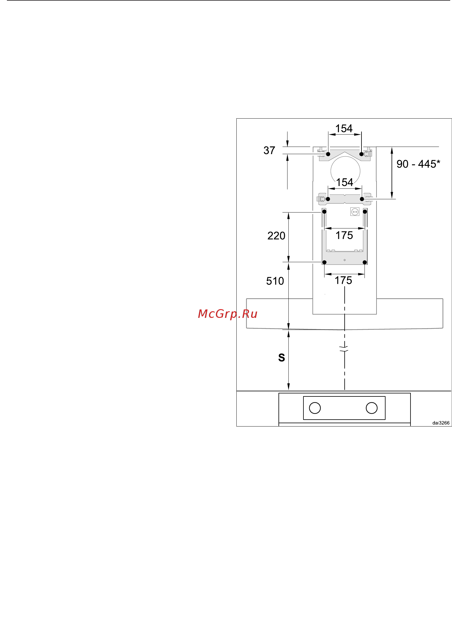 Miele DA5996W [31/44] Рекомендации по проведению монтажа