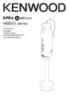 Kenwood HB850BK (OW22111030) Инструкция по эксплуатации