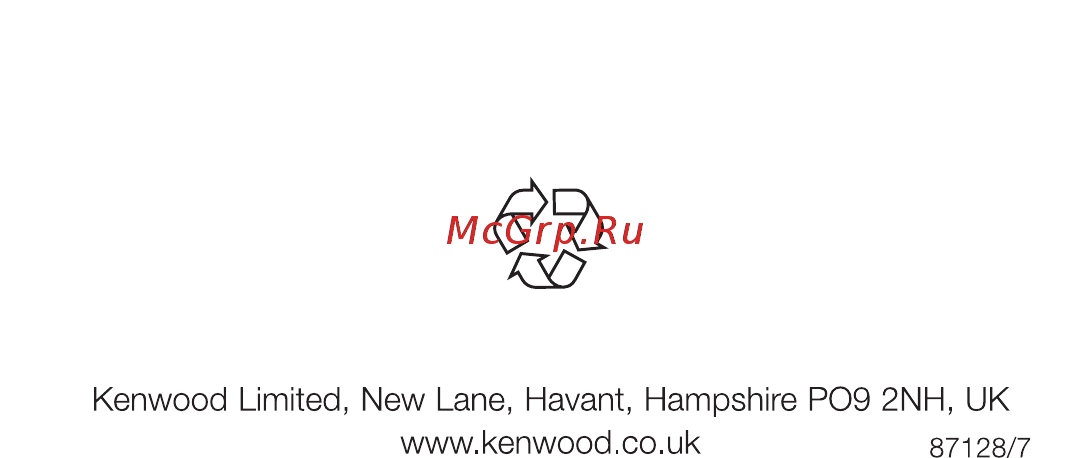 Kenwood KAB956PL AW20010004 Инструкция по эксплуатации онлайн [5/5] 300166