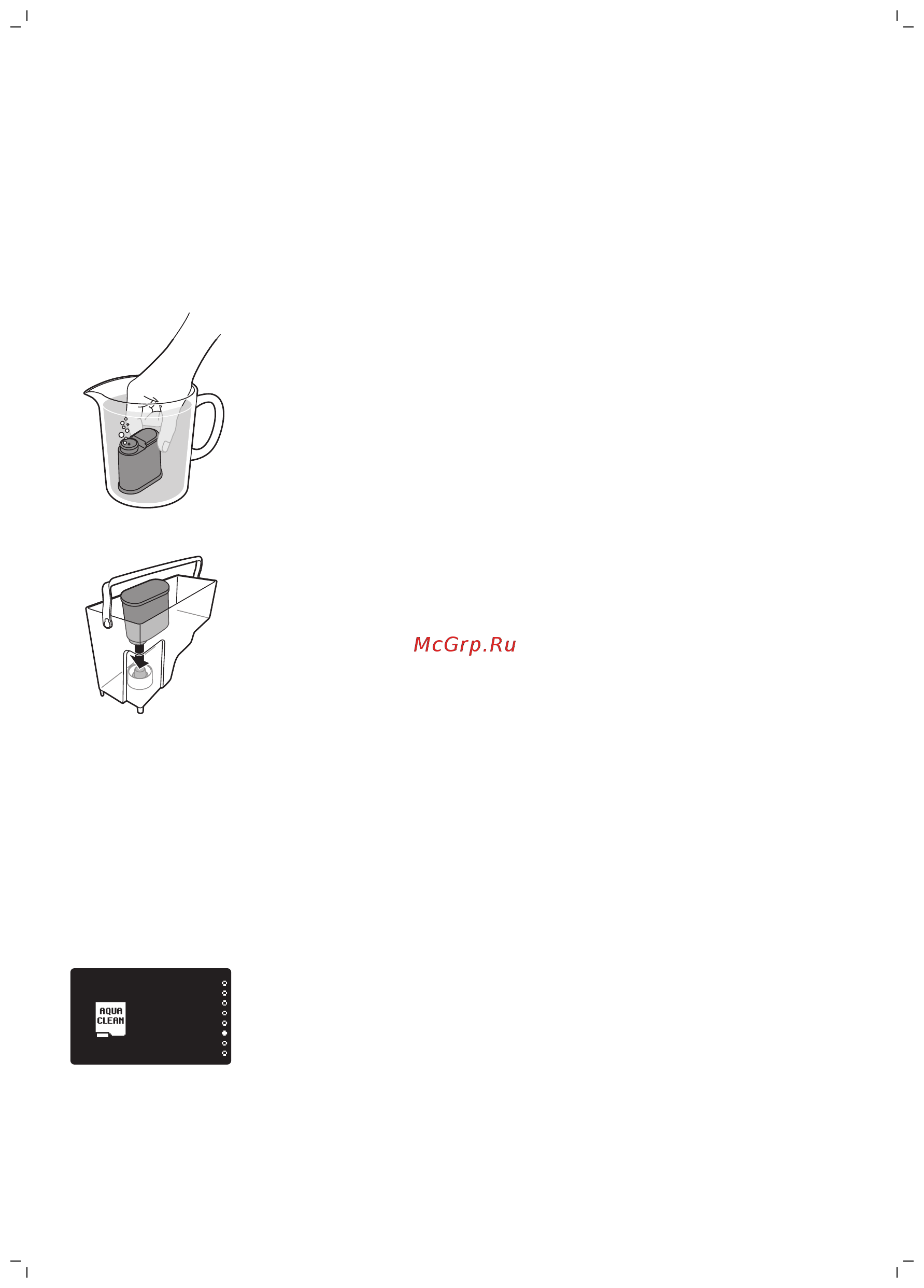 Saeco PicoBaristo HD8928/09 [14/44] Подготовка и установка фильтра aquaclean