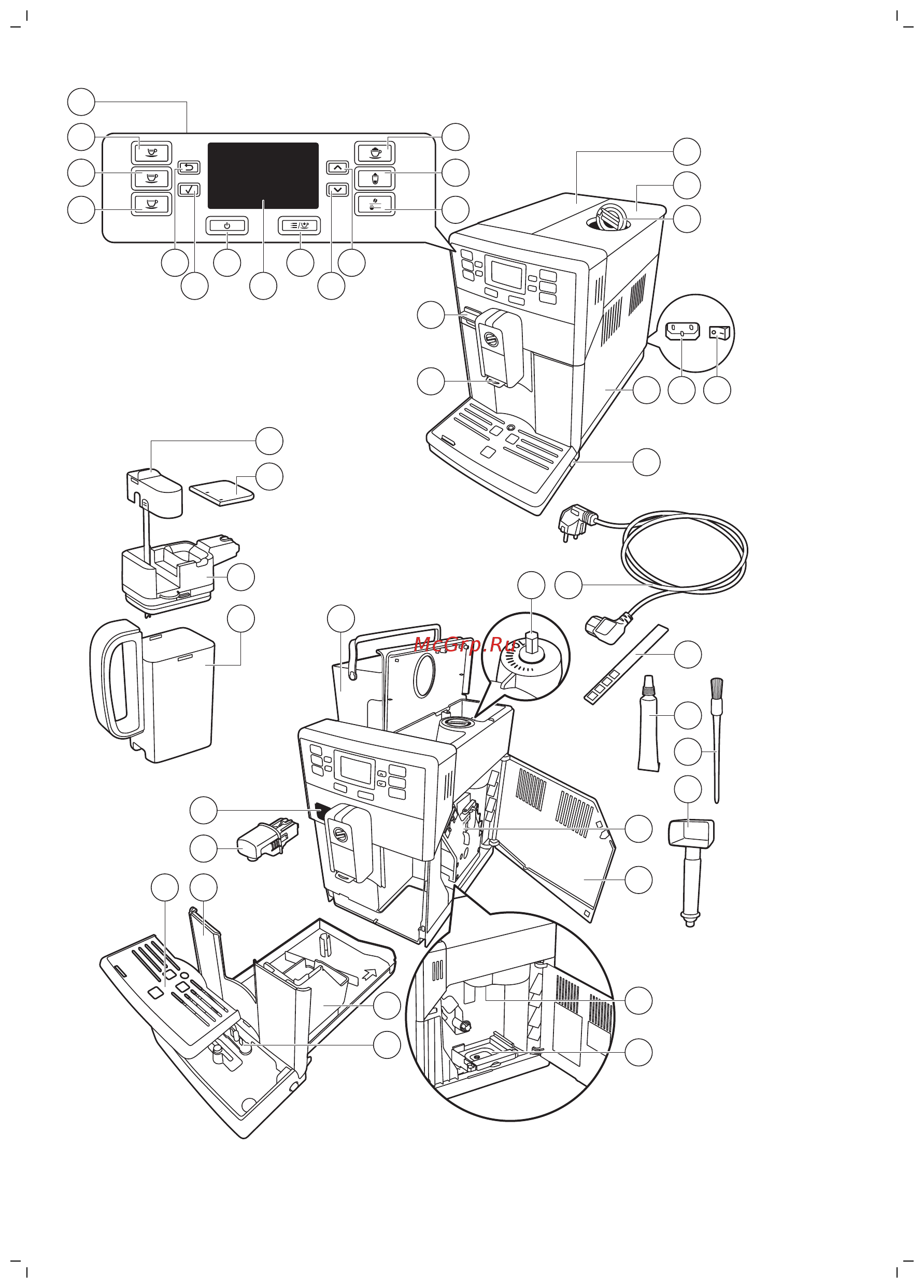 Saeco HD8928/09 PicoBaristo Инструкция по эксплуатации онлайн [3/44] 557466