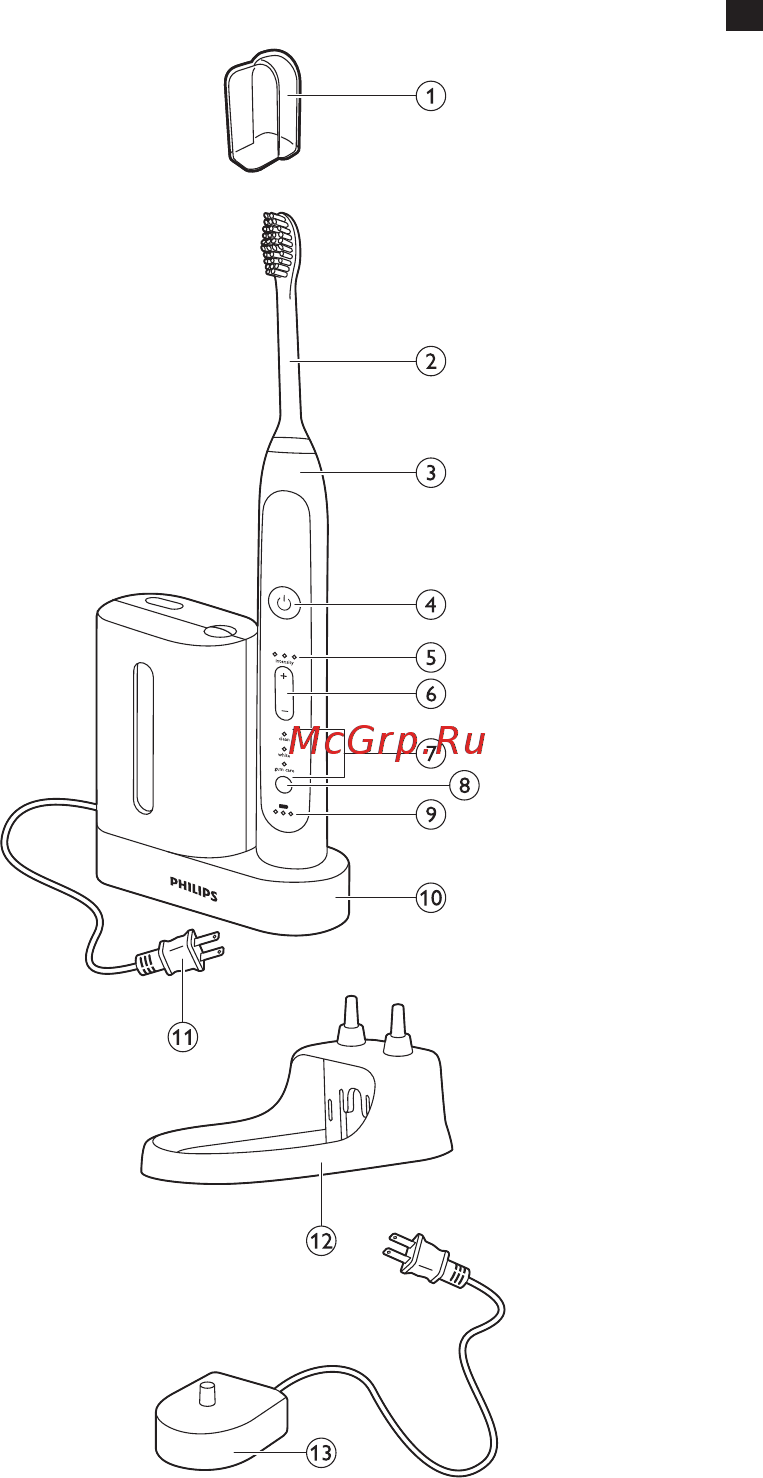 Philips HX9112/12 Инструкция по эксплуатации онлайн [3/23] 232962