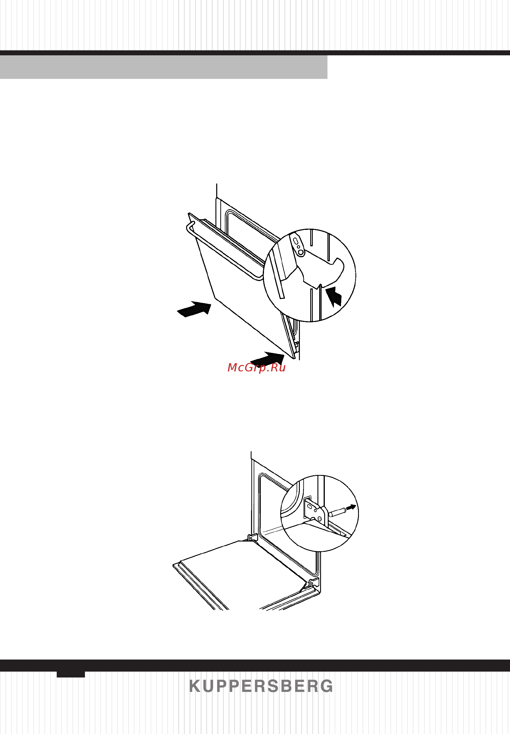 Kuppersberg OZ 663 BL [10/28] Refitting the oven door