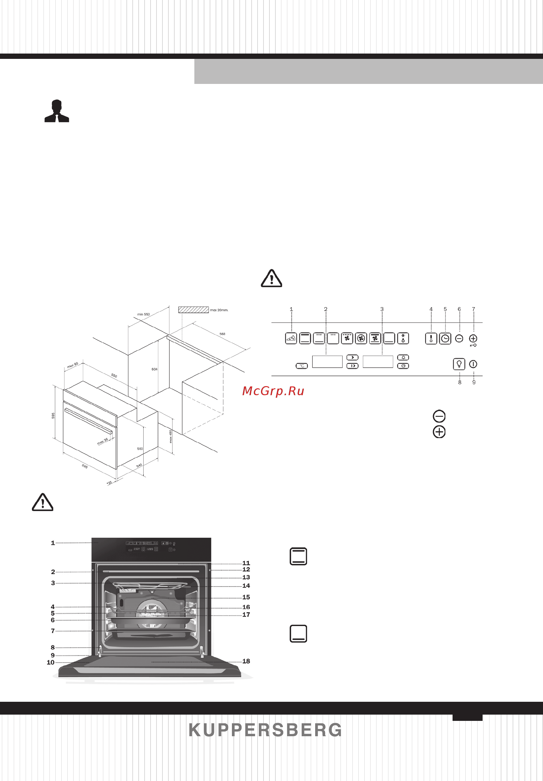 Kuppersberg OZ 663 BL [3/28] Basic settings