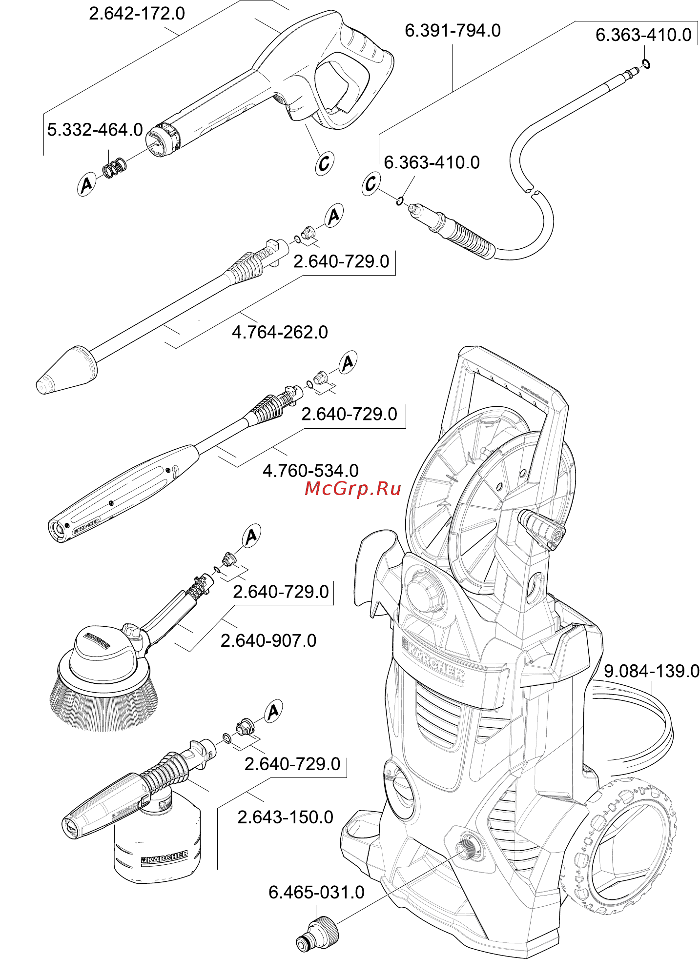Karcher K 5 Premium 1.181-313.0 Инструкция по эксплуатации онлайн [11/12] 309566