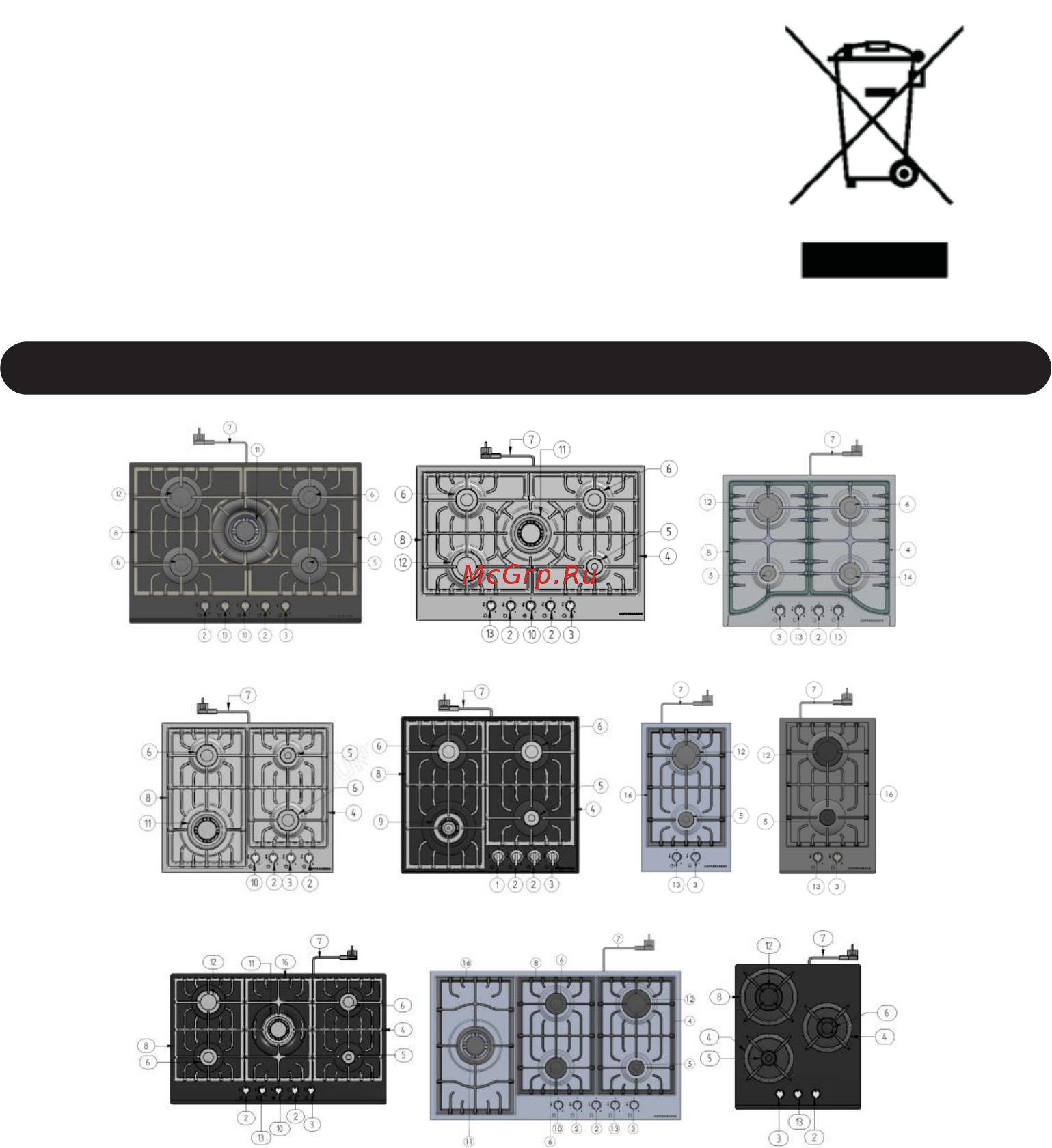 Kuppersberg FQ6TG L [44/68] Technical properties of hob