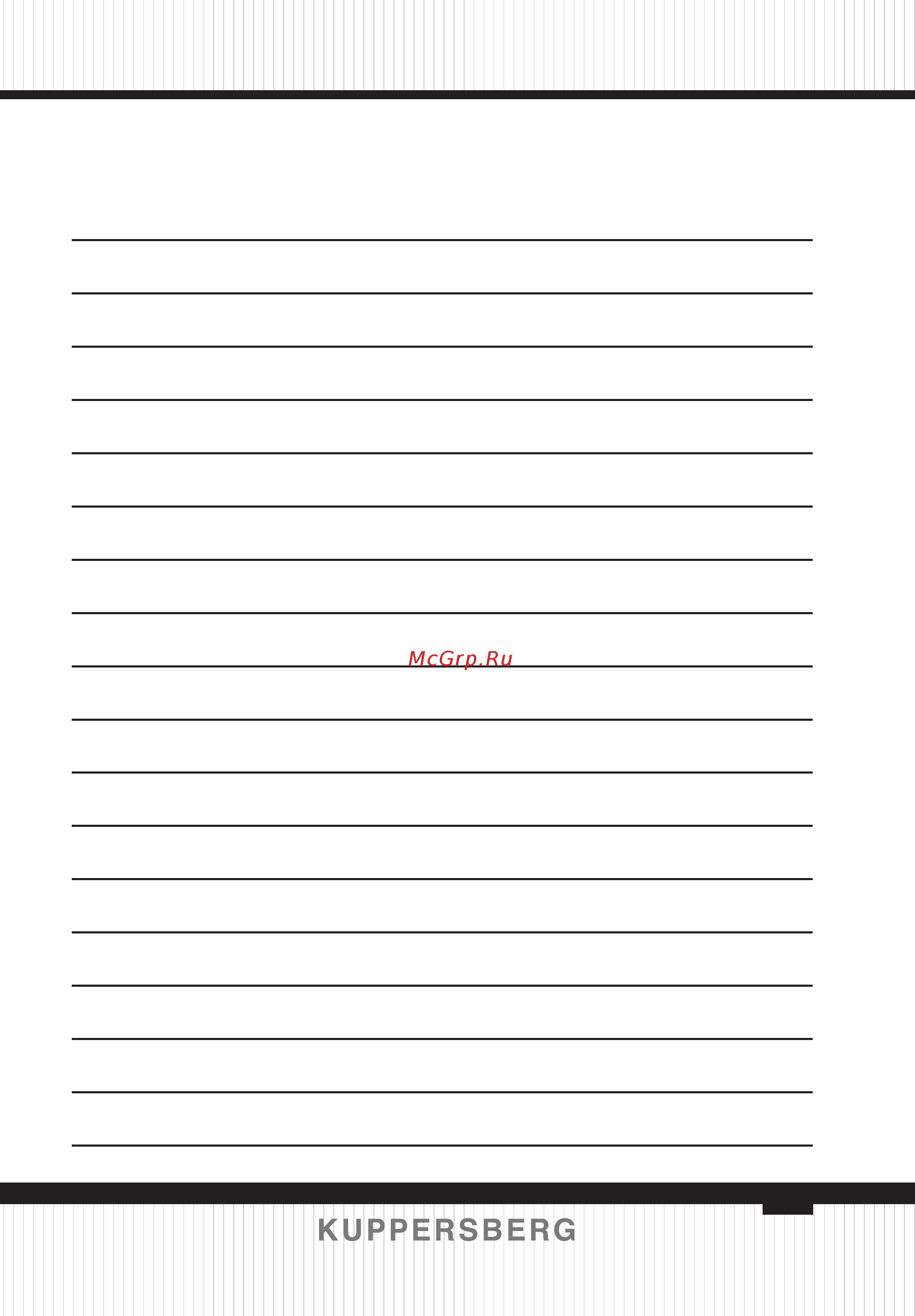 Kuppersberg TG 49 B [47/48] Notes для заметок