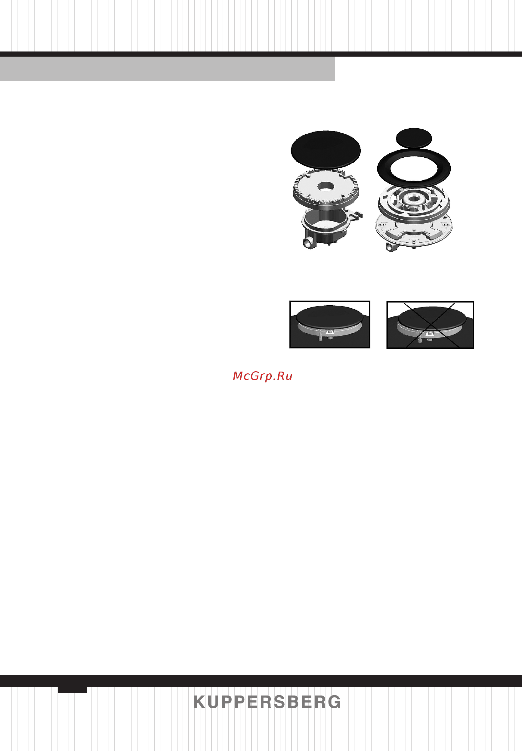 Kuppersberg TG 49 W [12/48] Starting the appliance