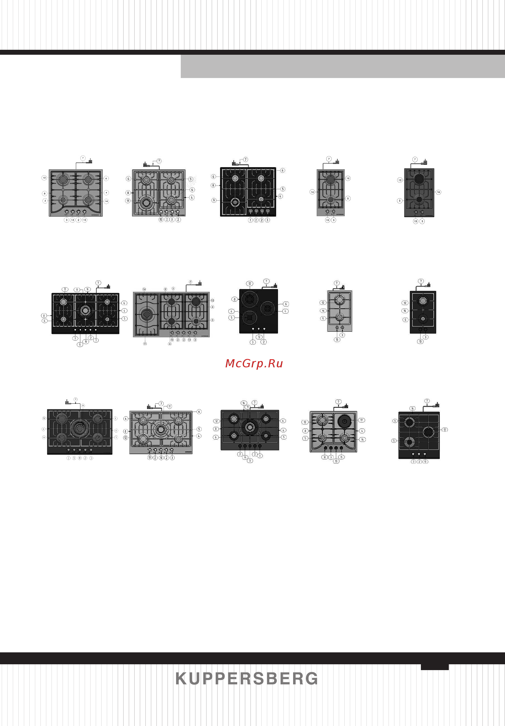 Kuppersberg TG 699 B [13/48] Technical characteristic and drawings