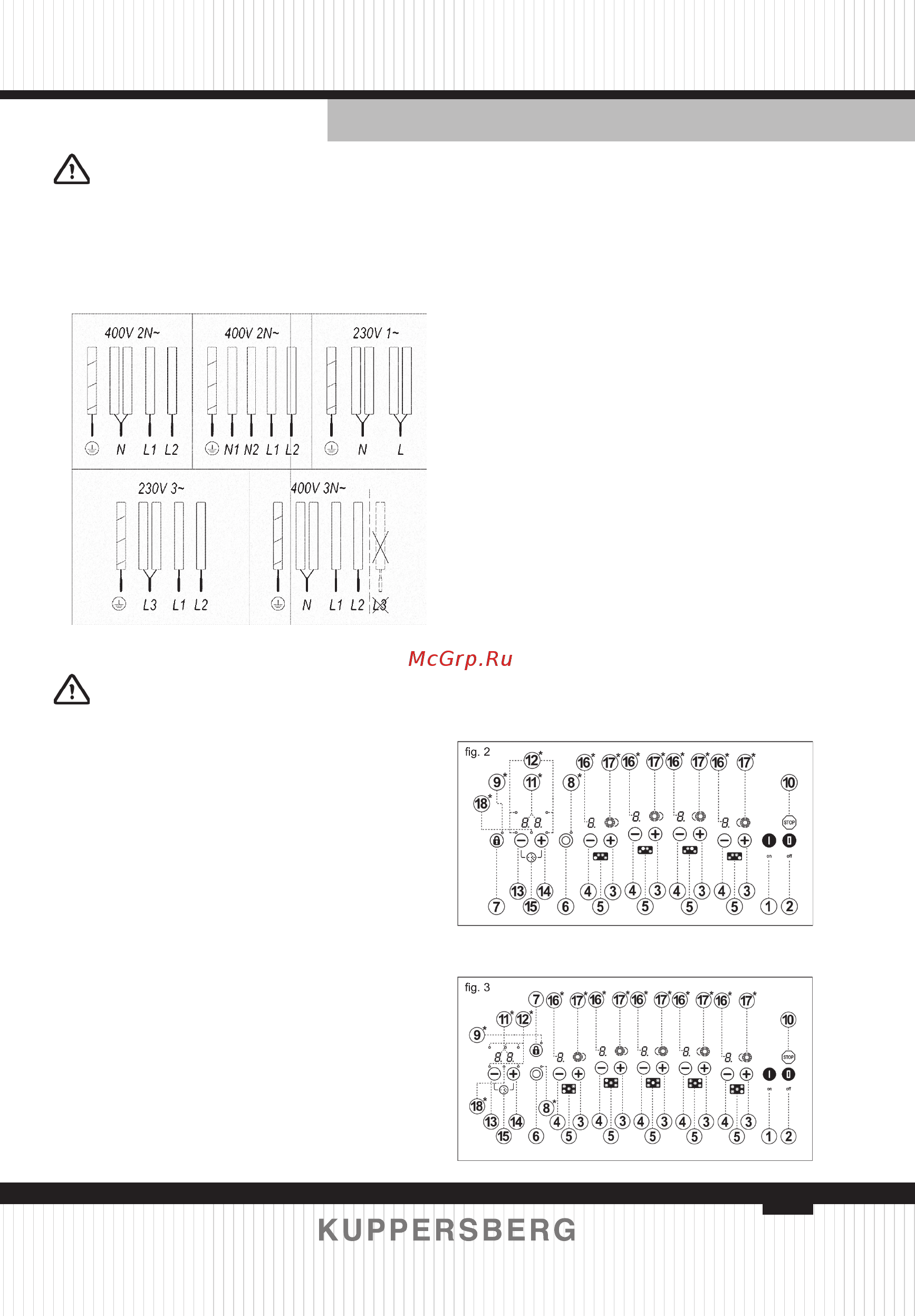 Kuppersberg FA9RC Bronze [5/36] Instructions for using the touch control