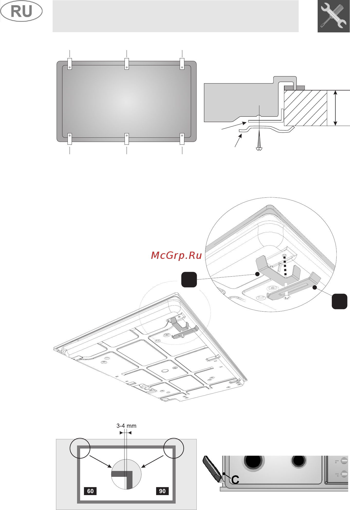 Smeg SPR896AGH [9/27] Инструкция для установщика