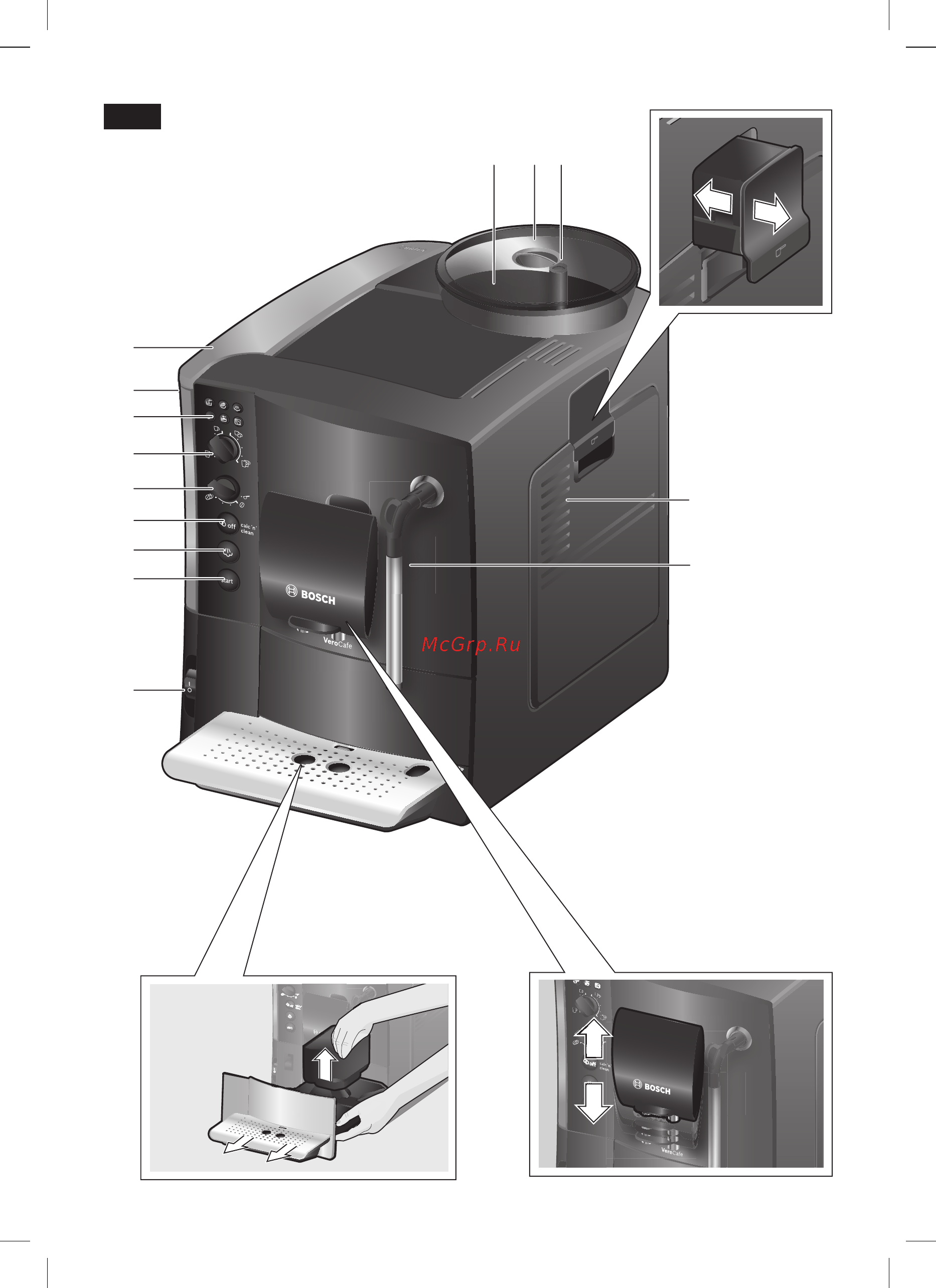 Bosch TES50129RW Инструкция по эксплуатации онлайн [3/24] 233705