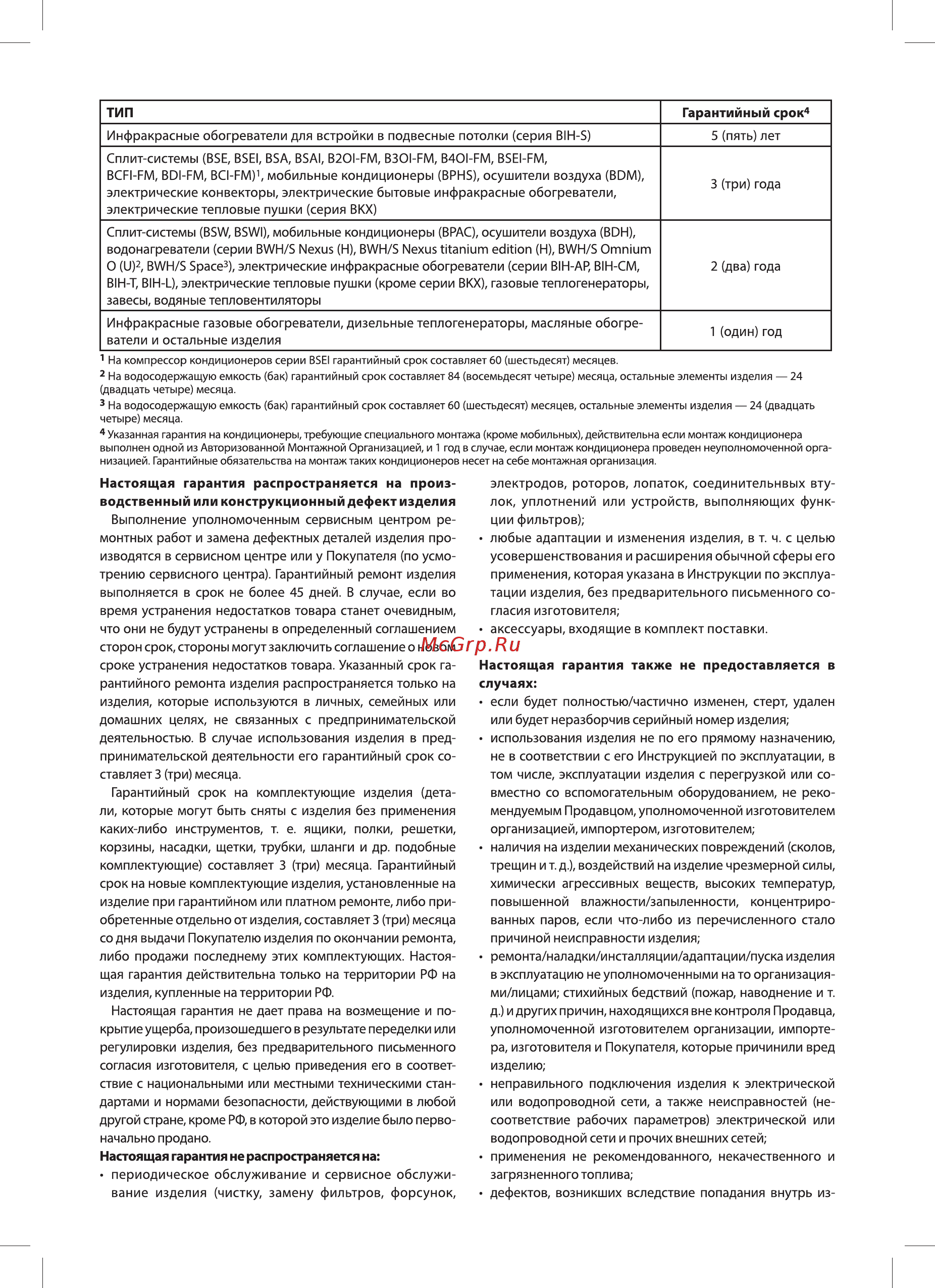 Ballu UHB-195 Инструкция по эксплуатации онлайн [12/16] 233760