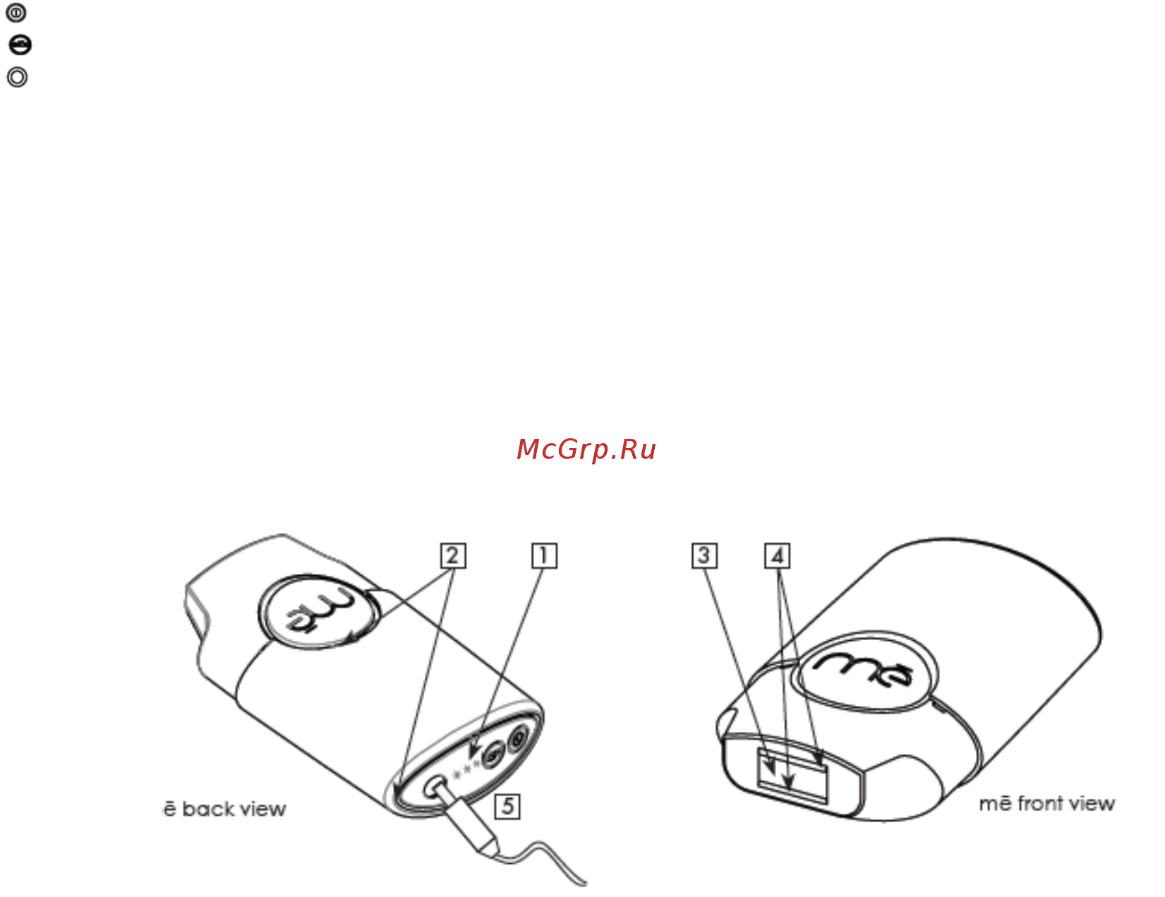 ME Chic 120K Белый [3/12] Компоненты устройства