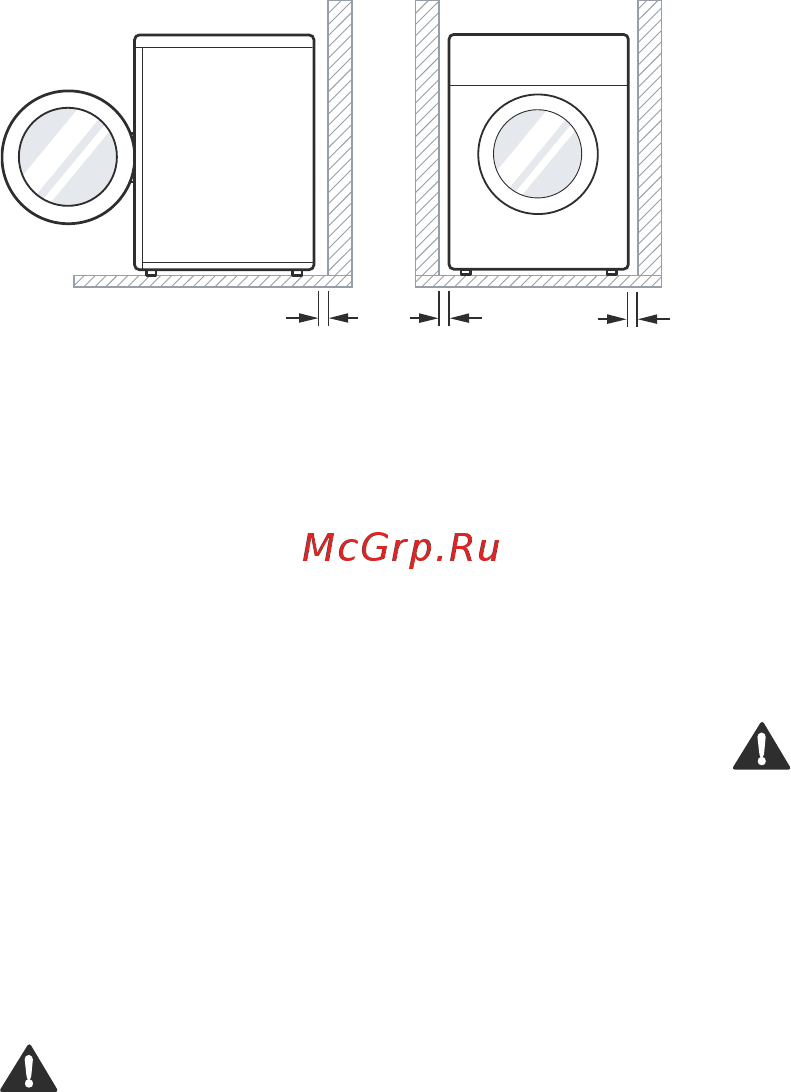 LG F12B8WD8 [11/44] Требования к месту установки