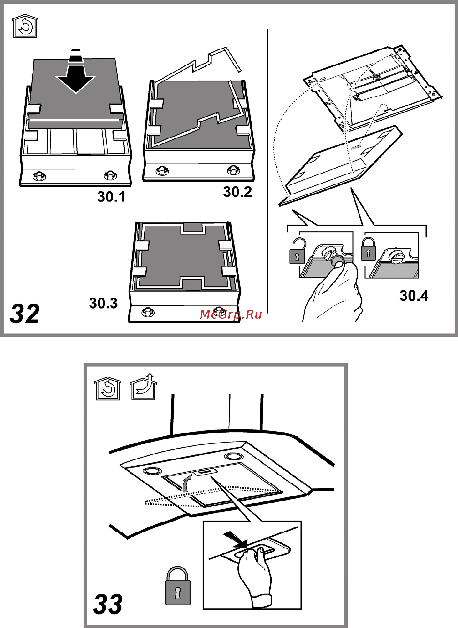 Elica FLAT GLASS PLUS IX/A/60 Инструкция по эксплуатации онлайн [9/14] 234102