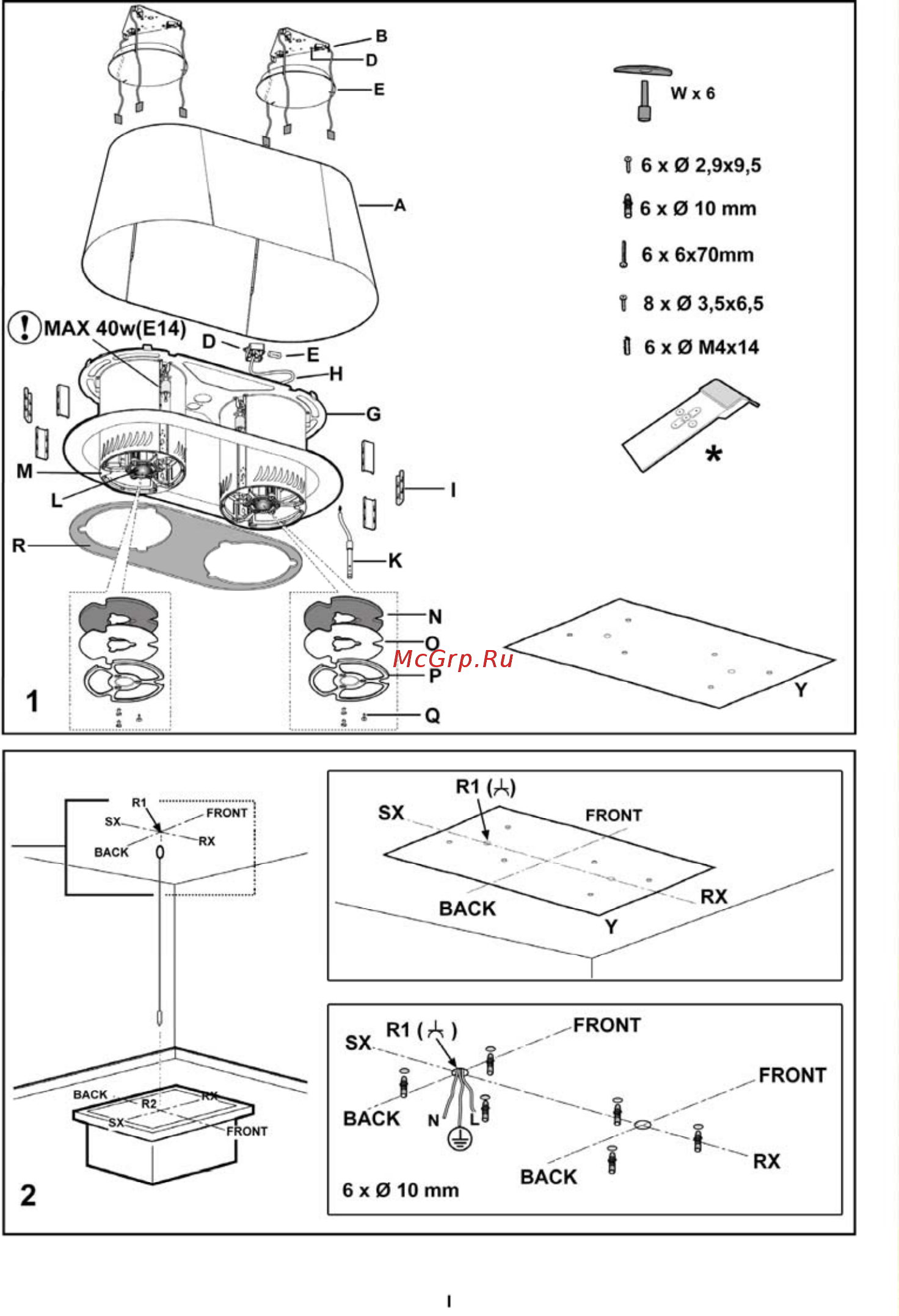 Elica TWIN IX/F/90 65414590/2 Серебристый Инструкция по эксплуатации онлайн [2/14] 300230