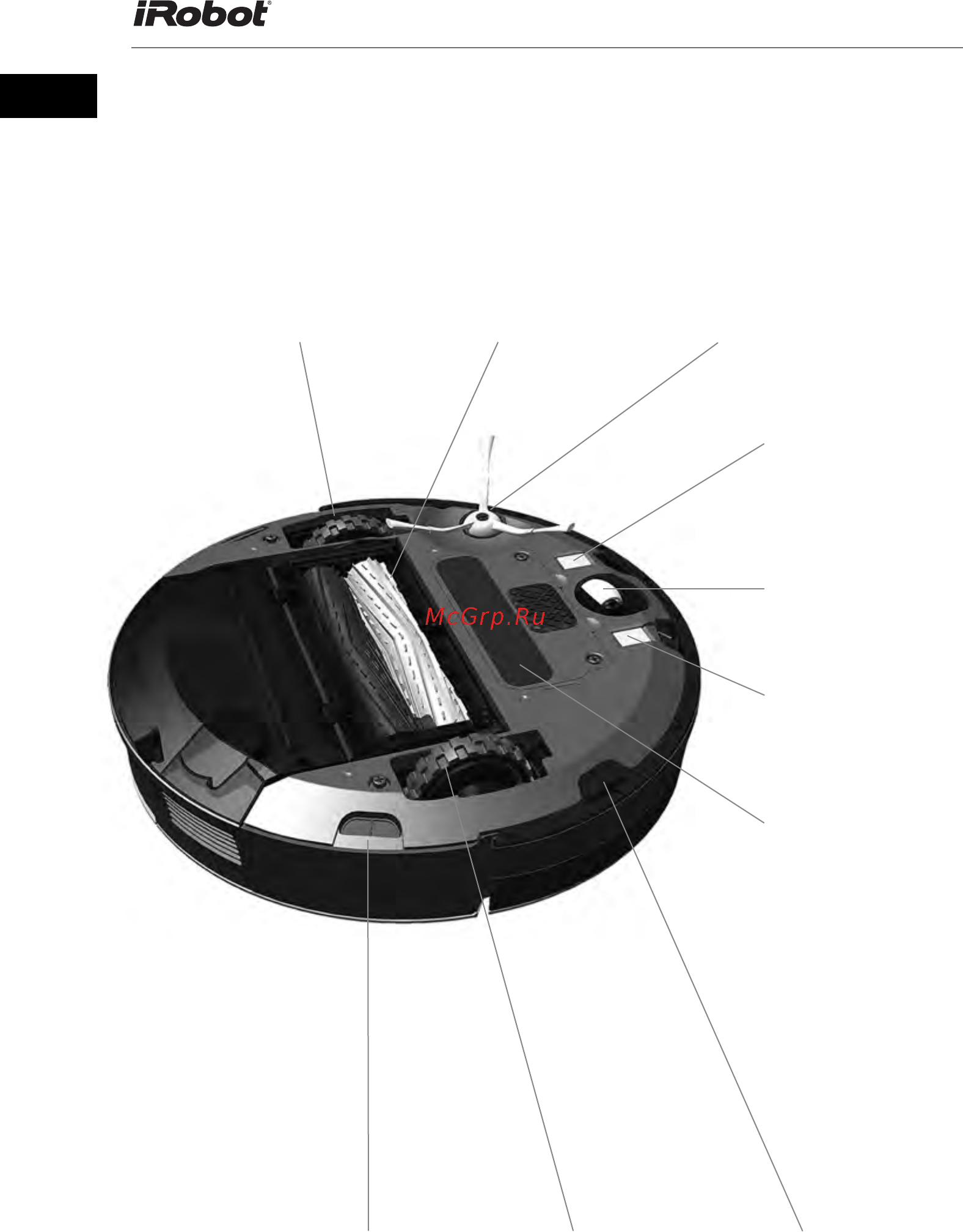 Irobot Roomba 865 [10/31] Устройство робота пылесоса irobot roomba 800