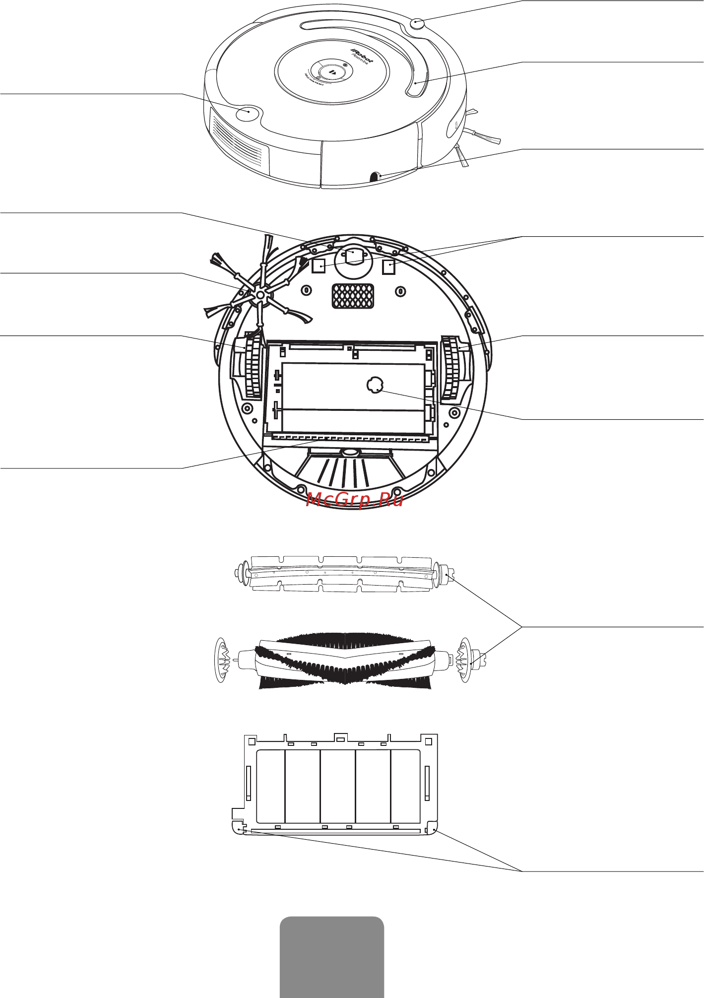 Irobot Roomba 616 [4/32] Устройство пылесоса roomba