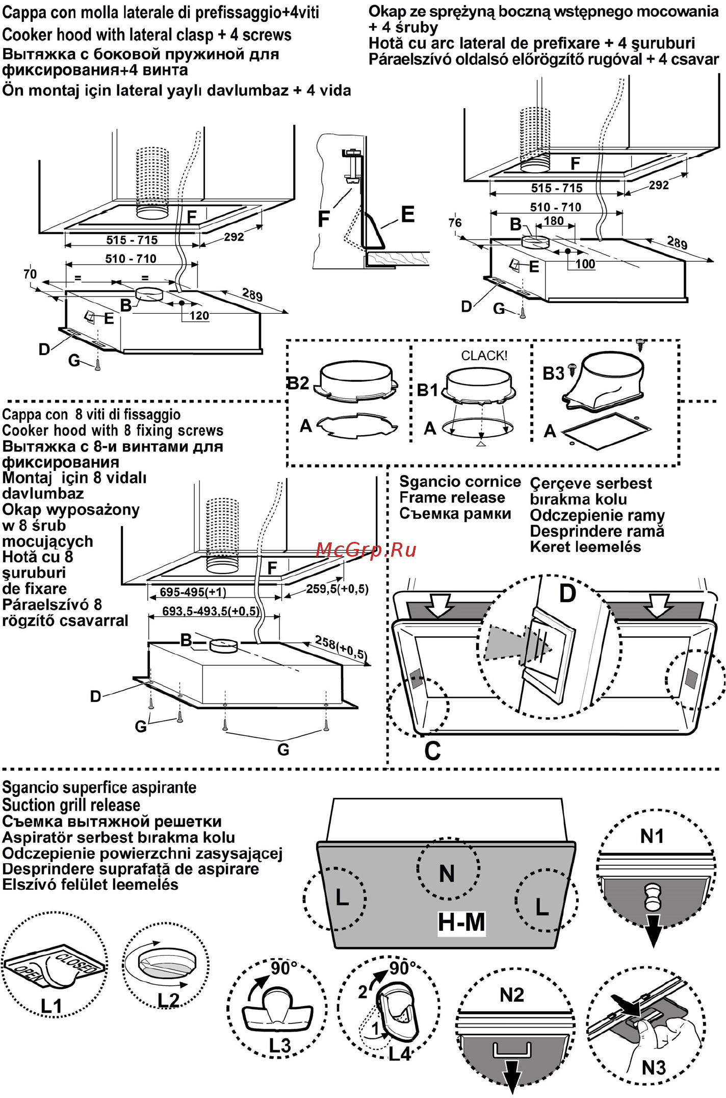 Elica ELIBLOC 9 LX SILVER F/60 Инструкция по эксплуатации онлайн [2/6] 234364