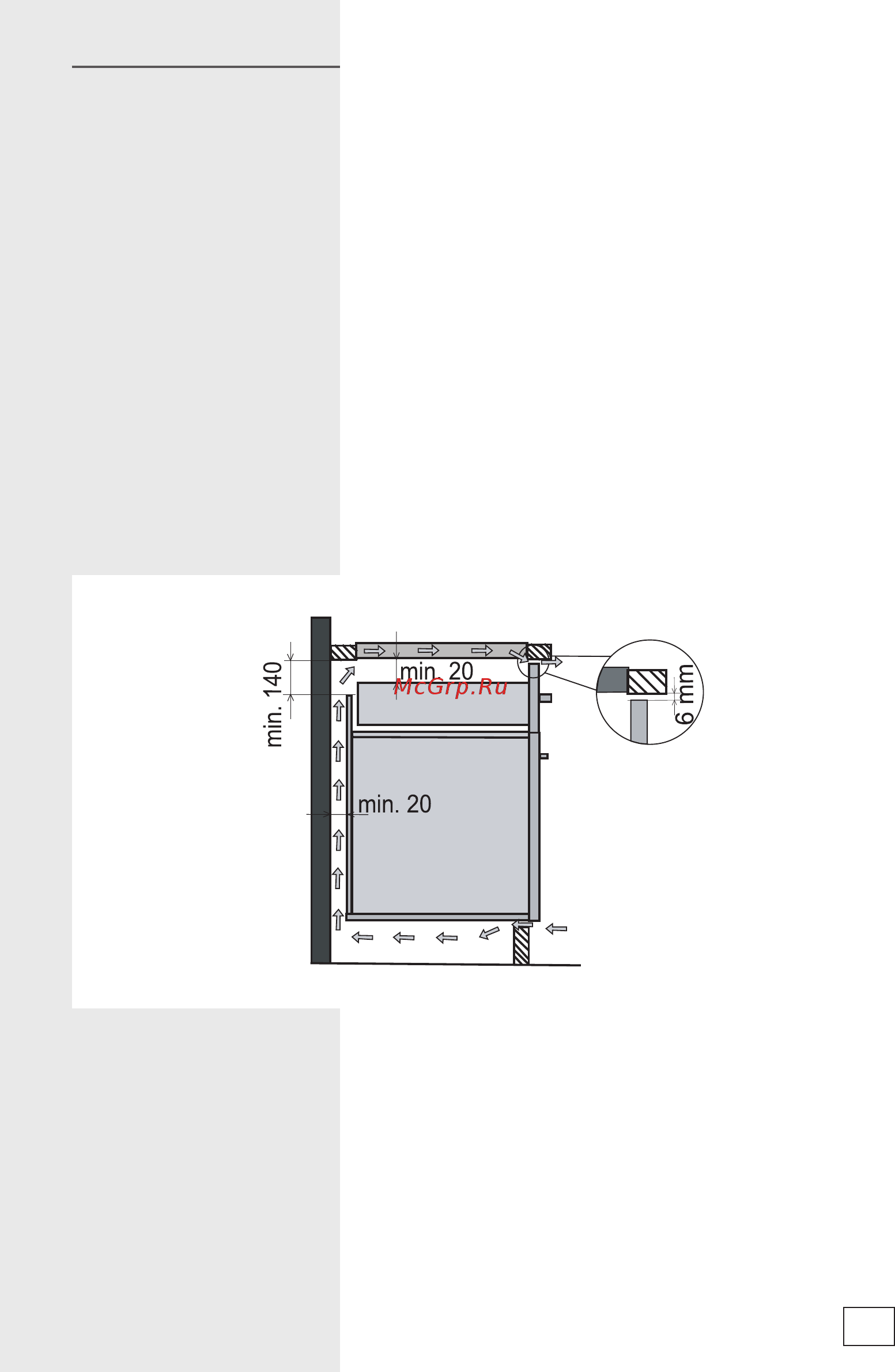 Gorenje IT61INB [21/28] Вентиляция кухонного шкафа