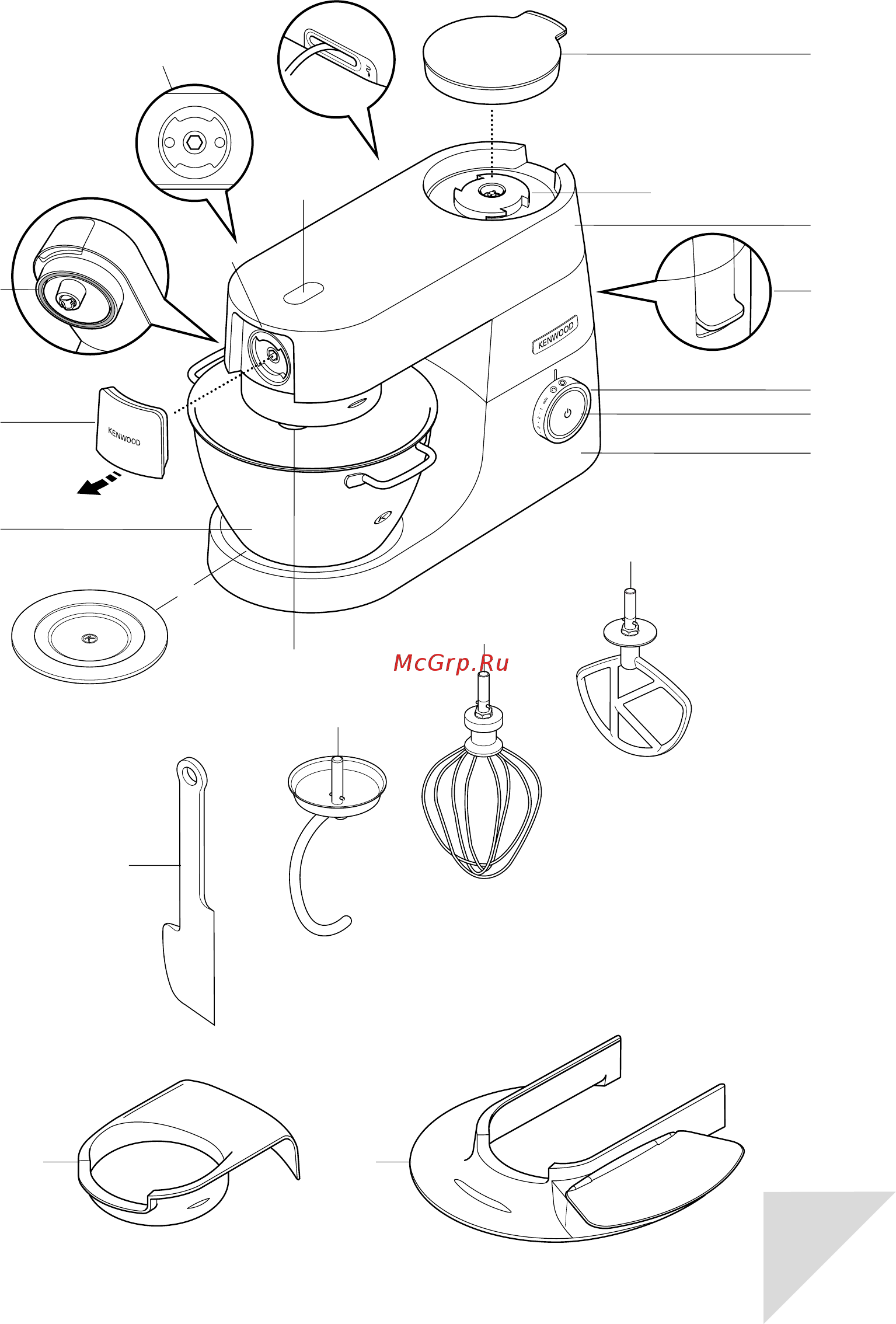 Kenwood Chef Titanium KVL8300S XL Инструкция по эксплуатации онлайн [3/17] 316565