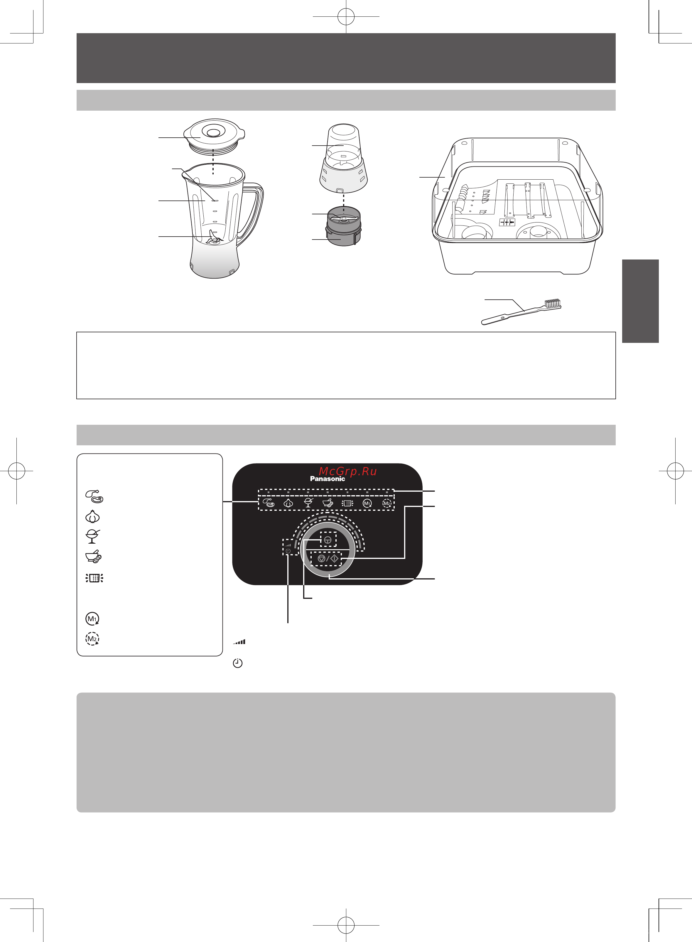 Panasonic MK-F800STQ [67/92] Бөлшектердің атаулары