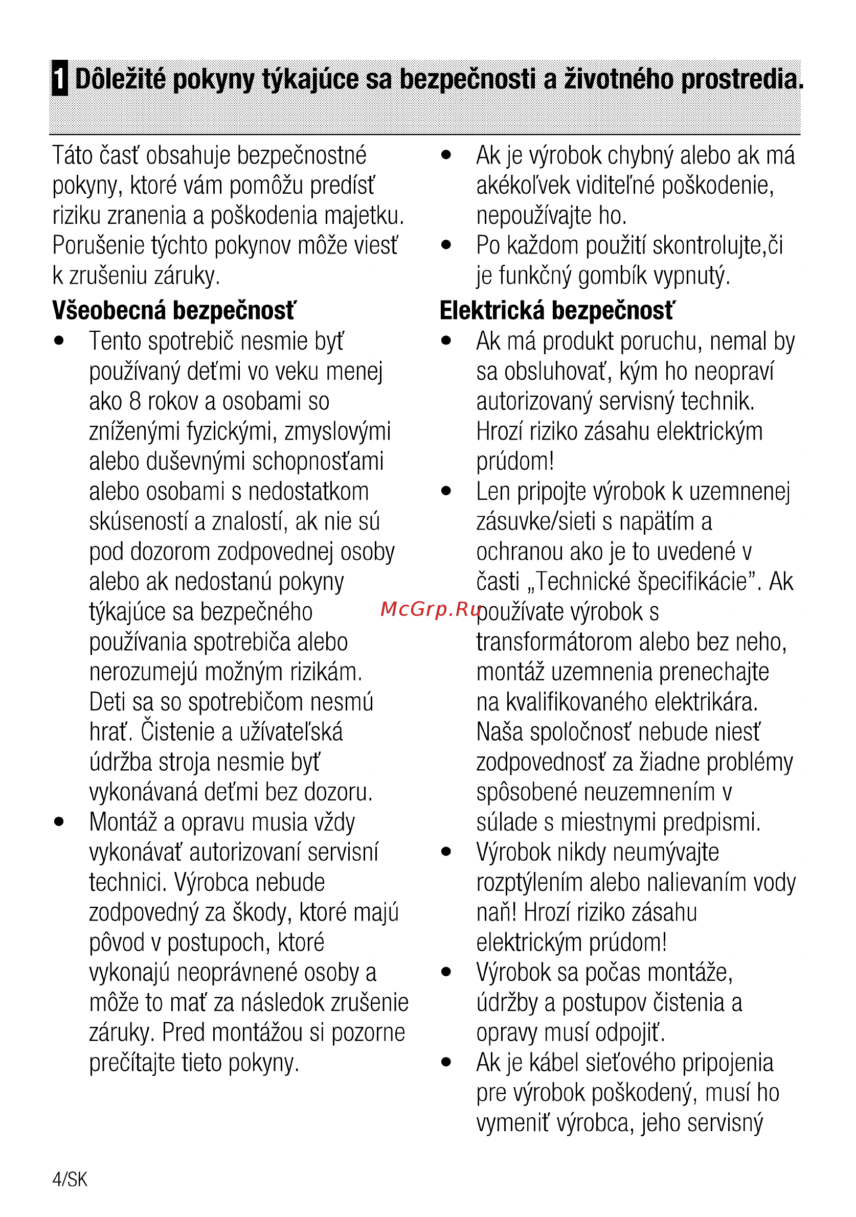 Beko OIM 27201 C [4/92] Q dólezité pokyny tykajúce sa bezpecnosti a zivotného prostredia