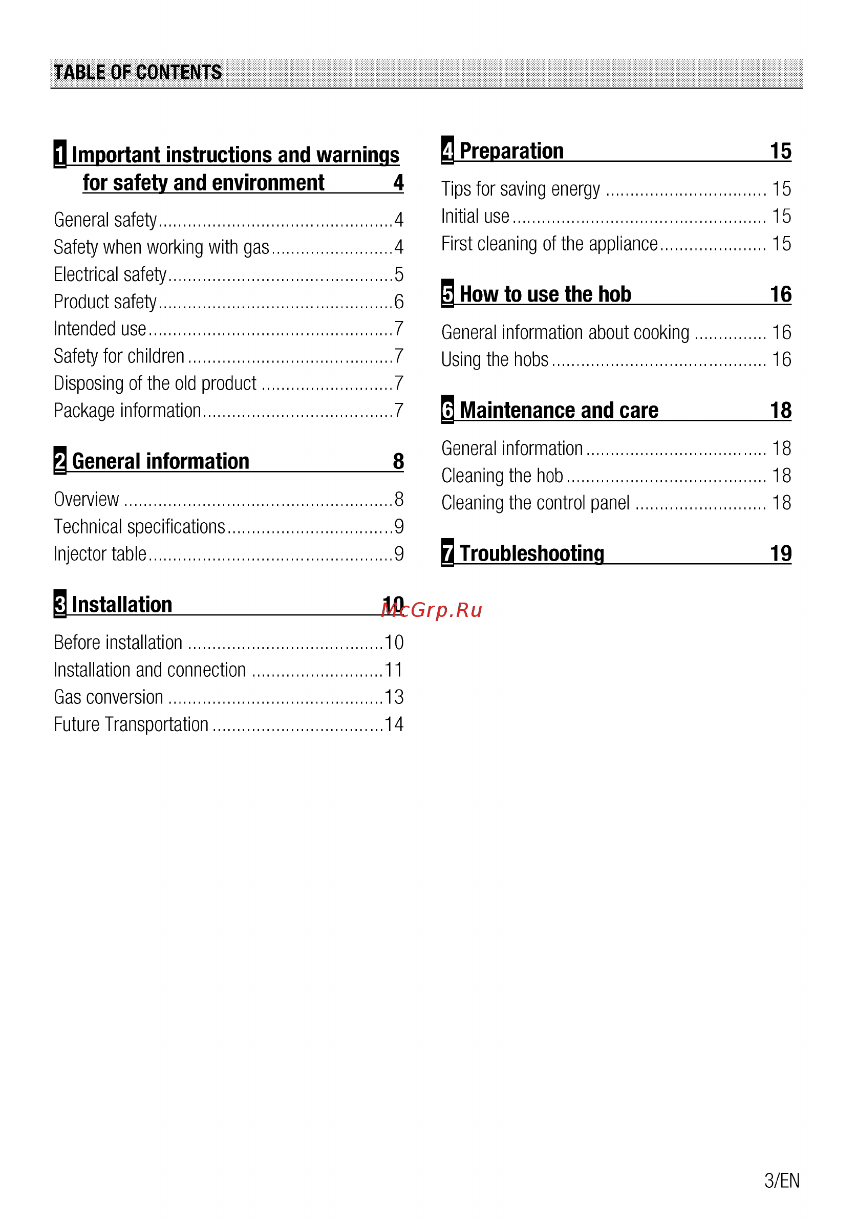 Beko HIZG 64125 AVR [3/44] Important instructions and warnings