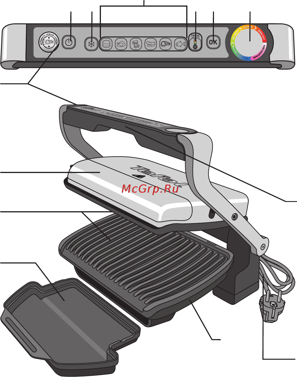 Tefal Optigrill GC712D34 Инструкция по эксплуатации онлайн [2/21] 300238
