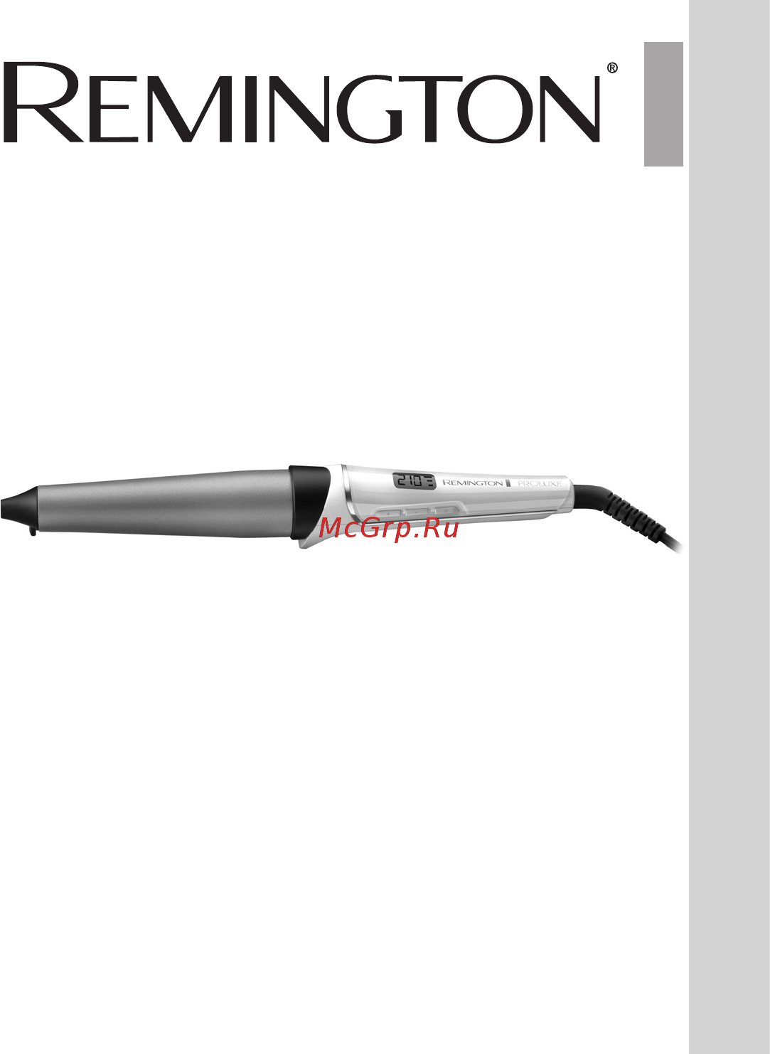 Remington PROluxe CI91X1 45575560100  Pink Инструкция по эксплуатации онлайн