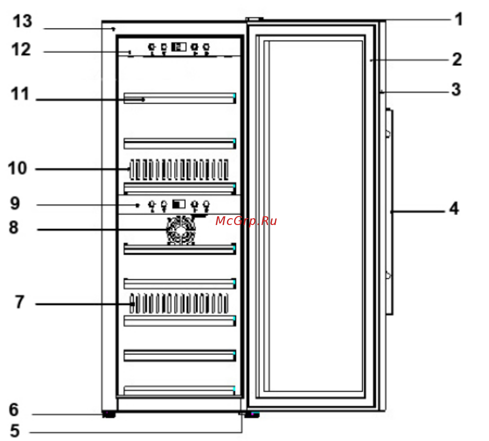 Caso WineMaster 180 [12/16] Конструкция и функциональное назначение