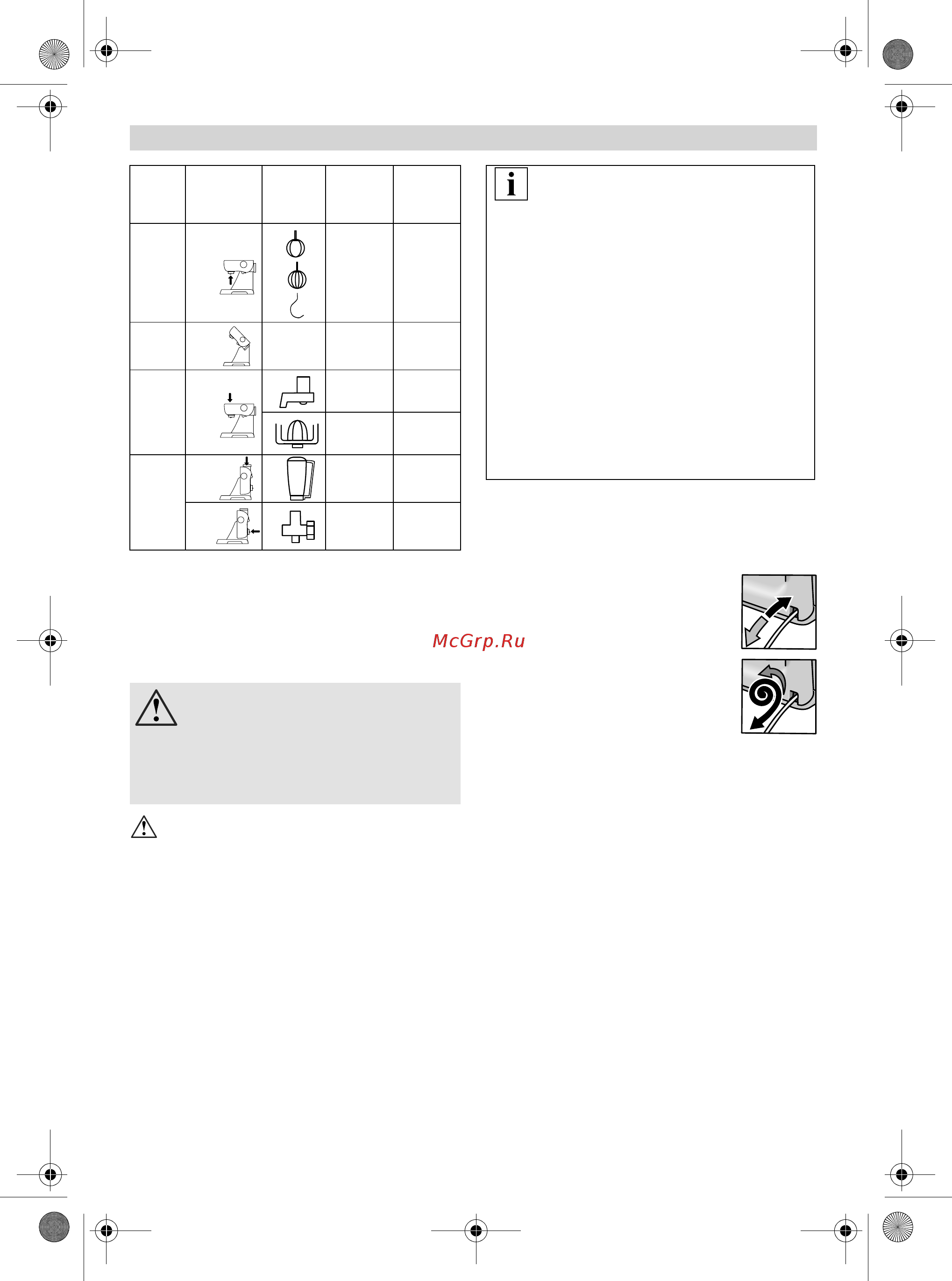 Bosch Starline MUM54D00 [7/27] Эксплуатация