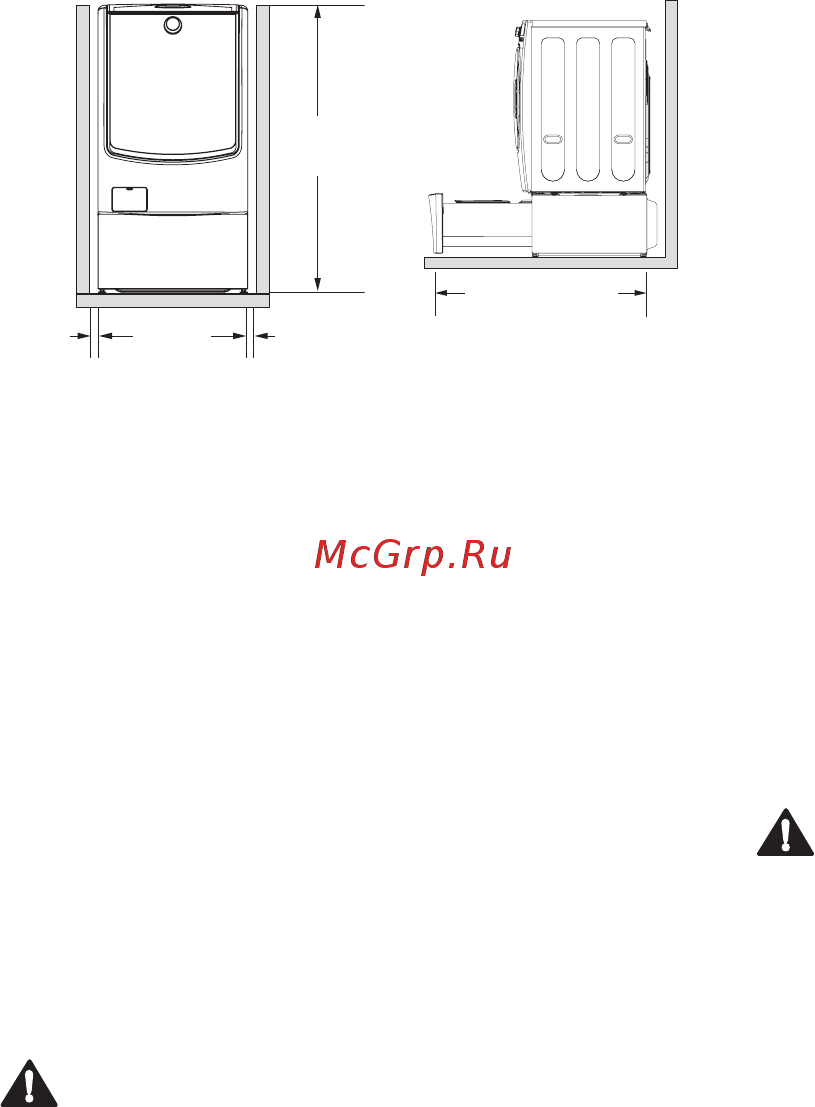 LG TW7000WS/TW350W [11/172] Требования к месту установки