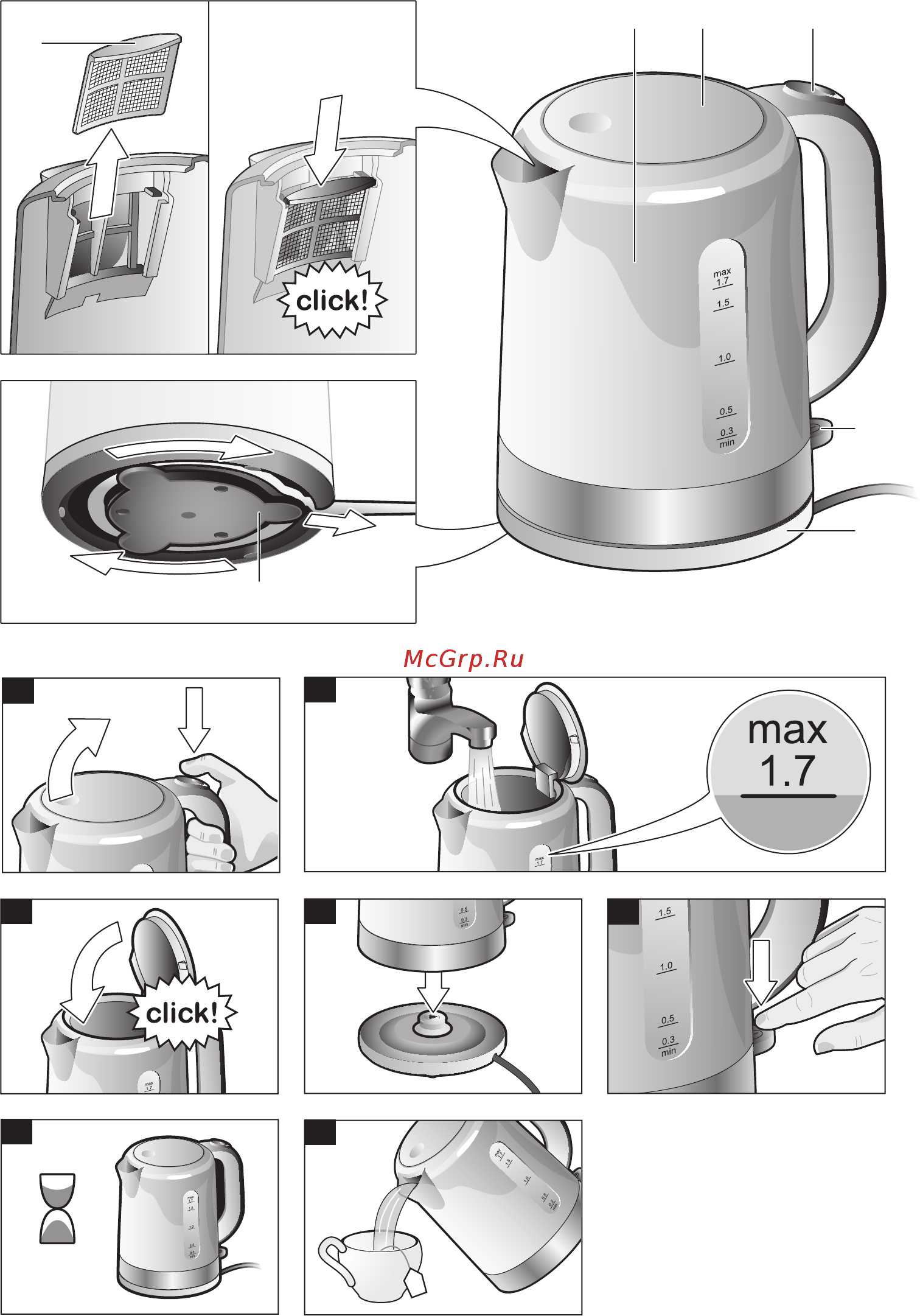 Bosch TWK7403 Инструкция по эксплуатации онлайн [3/68] 235004