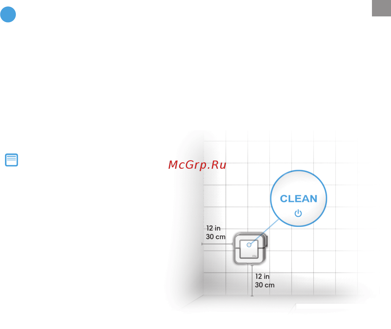 Irobot Braava Jet 240 [15/25] Просто нажмите кнопку clean