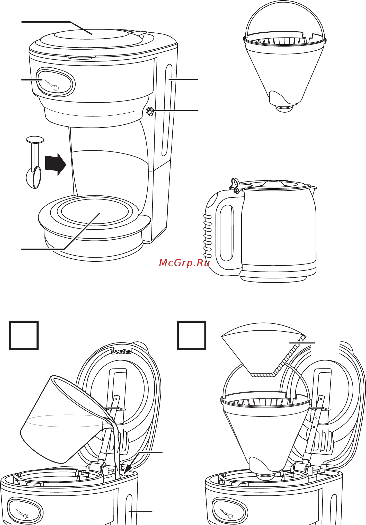 Russell Hobbs Retro Ribbon Red 21700-56 Инструкция по эксплуатации онлайн [2/4] 235274
