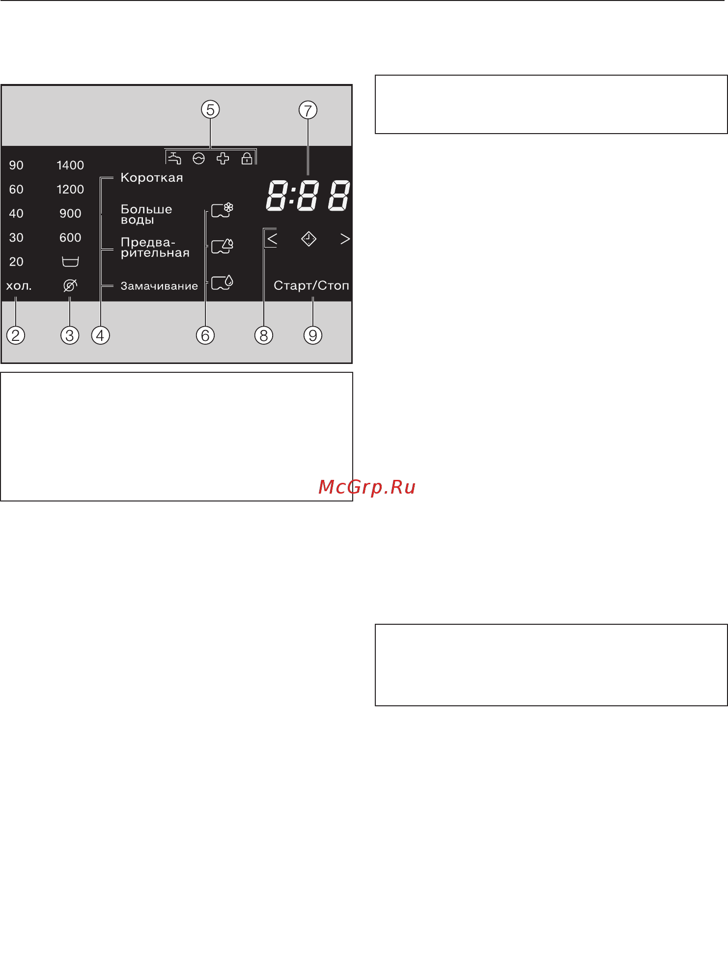 Miele WDB020 [14/84] Контрольные индикаторы